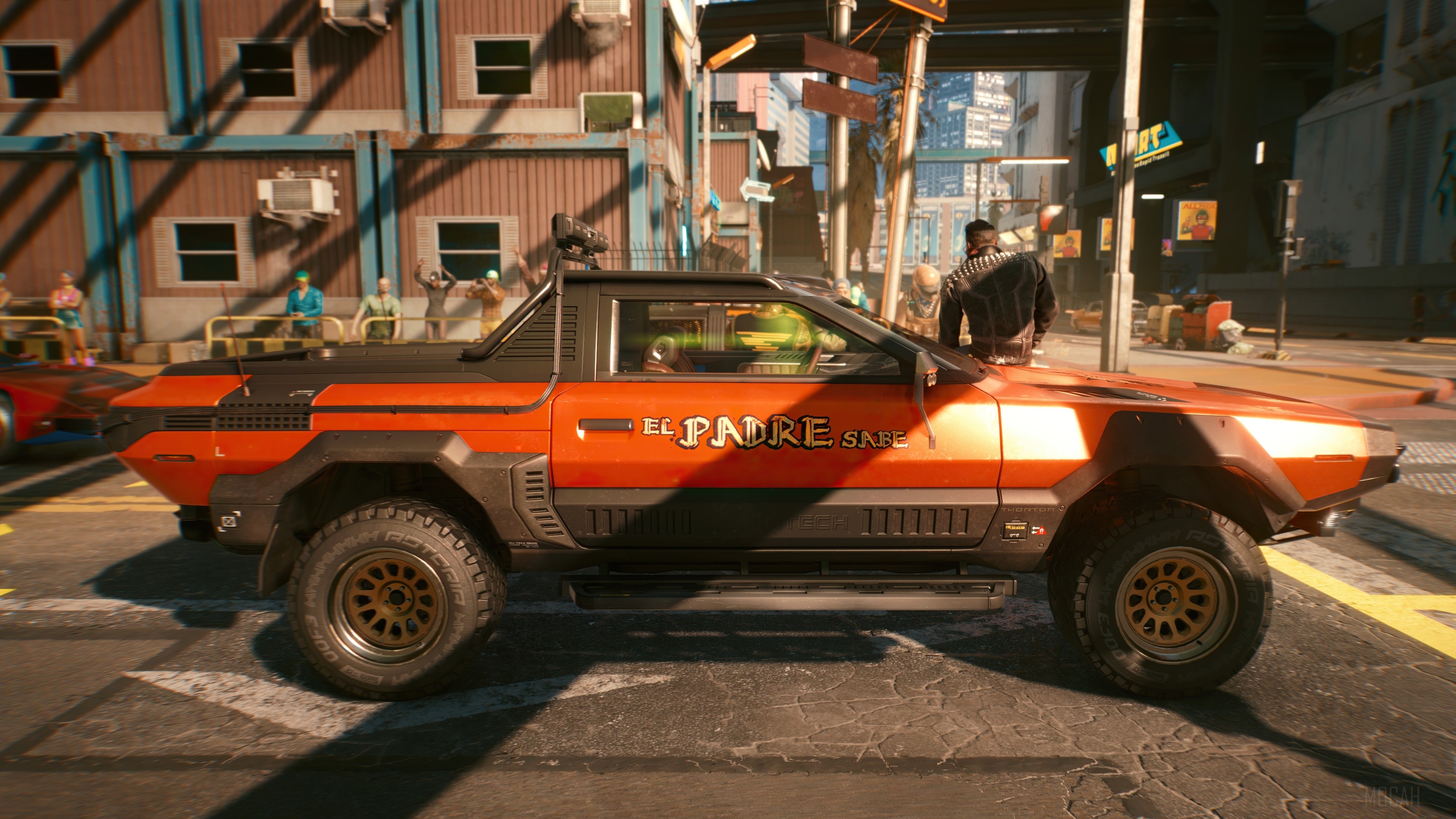 Cyberpunk 2077 El Padre Safe Car 4K HD Wallpaper
