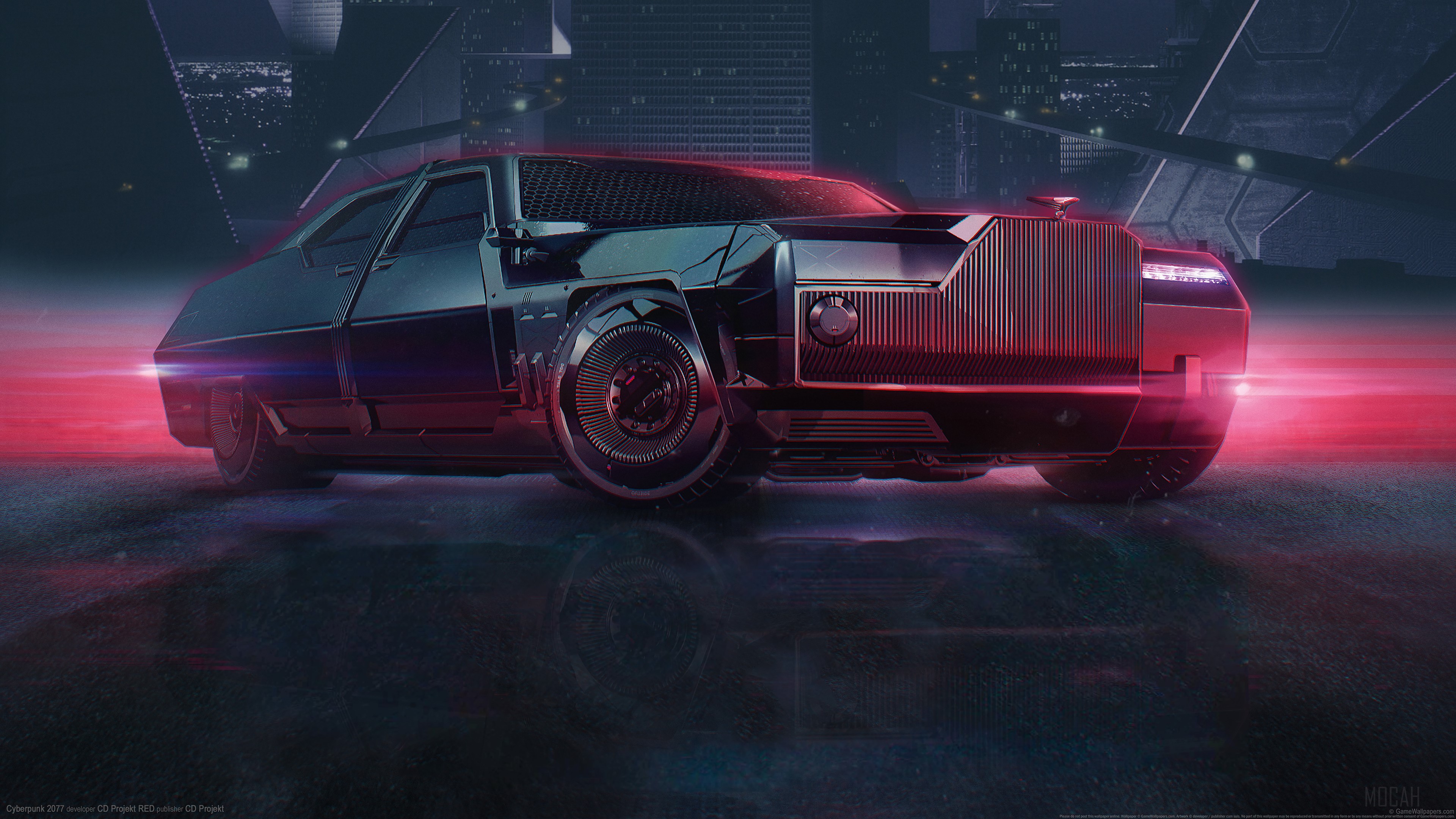 Cyberpunk 2077 Executive Car 4K HD Wallpaper
