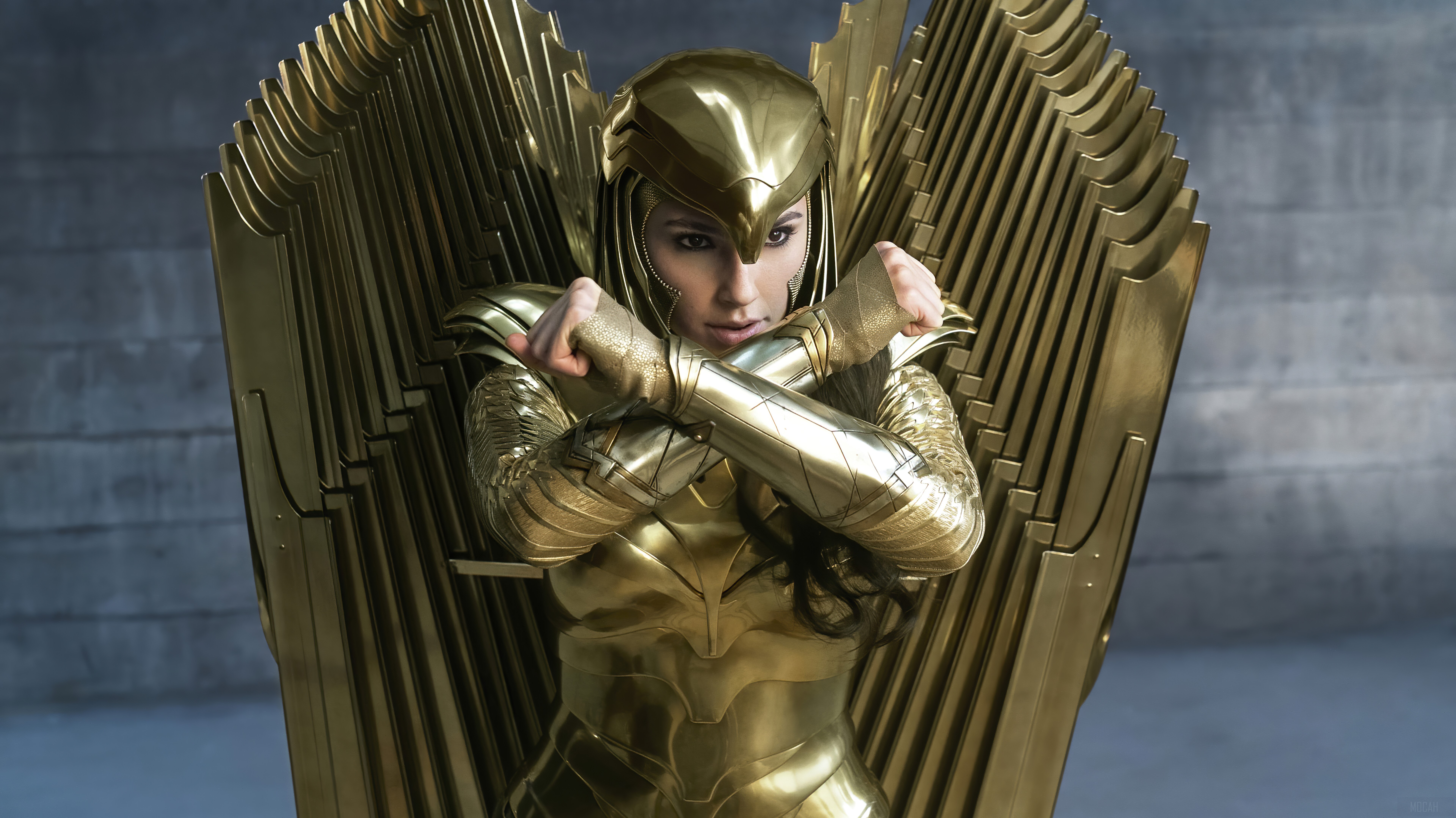 Wonder Woman in Golden Eagle Armor from Wonder Woman 1984 HD Wallpaper