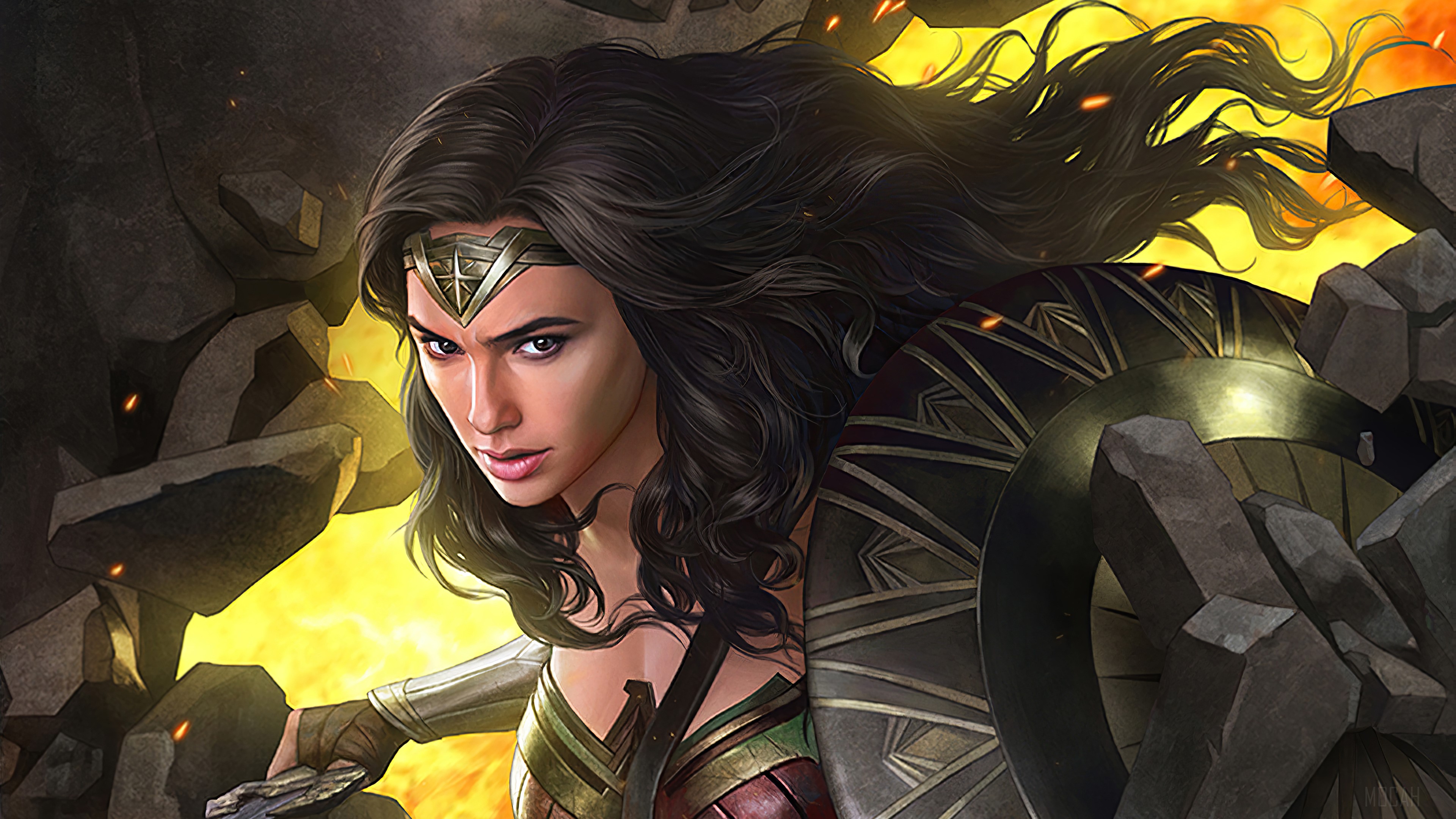 Wonder Woman from Wonder Woman 1984 Art 4K HD Wallpaper
