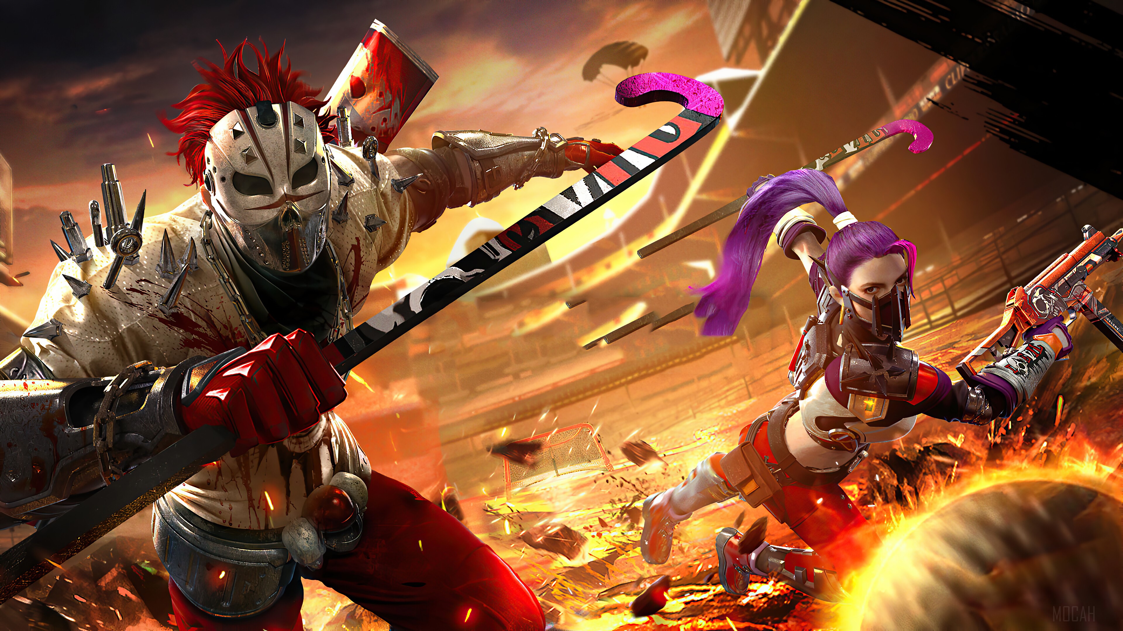 Garena Free Fire Battle Royale Video Game Squad 4k HD Wallpaper 