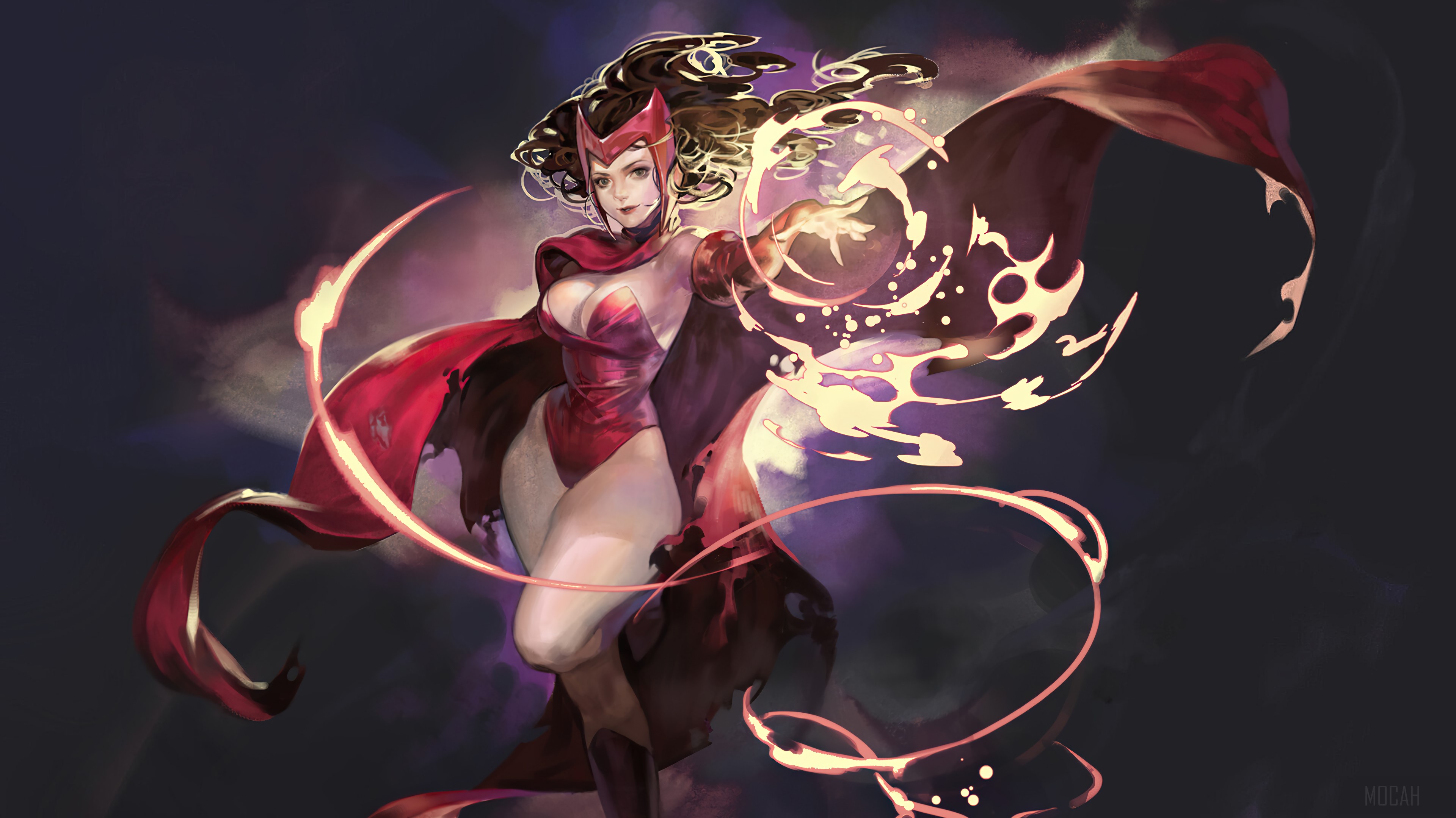 Scarlet Witch from Marvel Comics HD Wallpaper