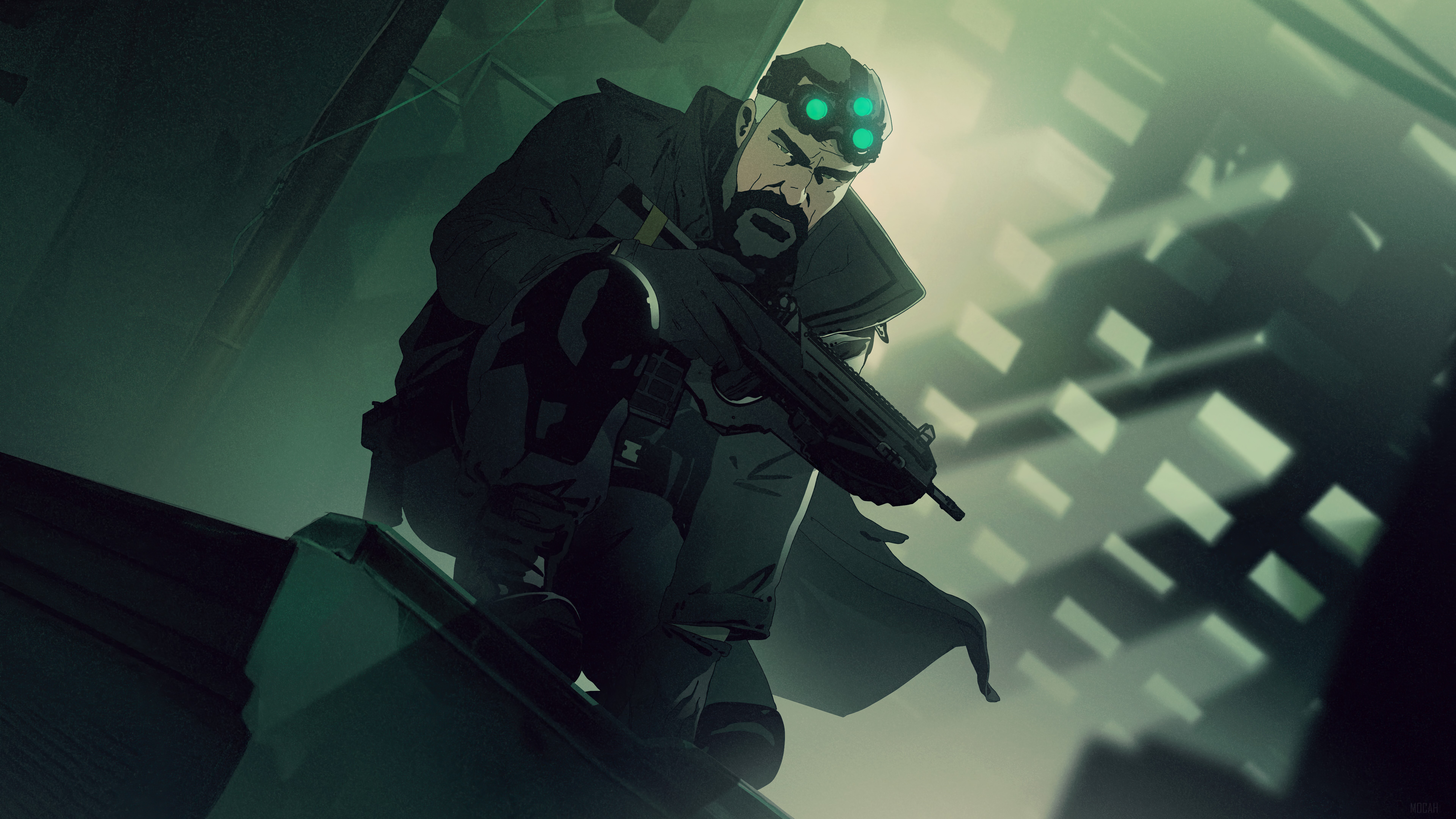 Sam Fisher from Tom Clancy's Rainbow Six Siege HD Wallpaper