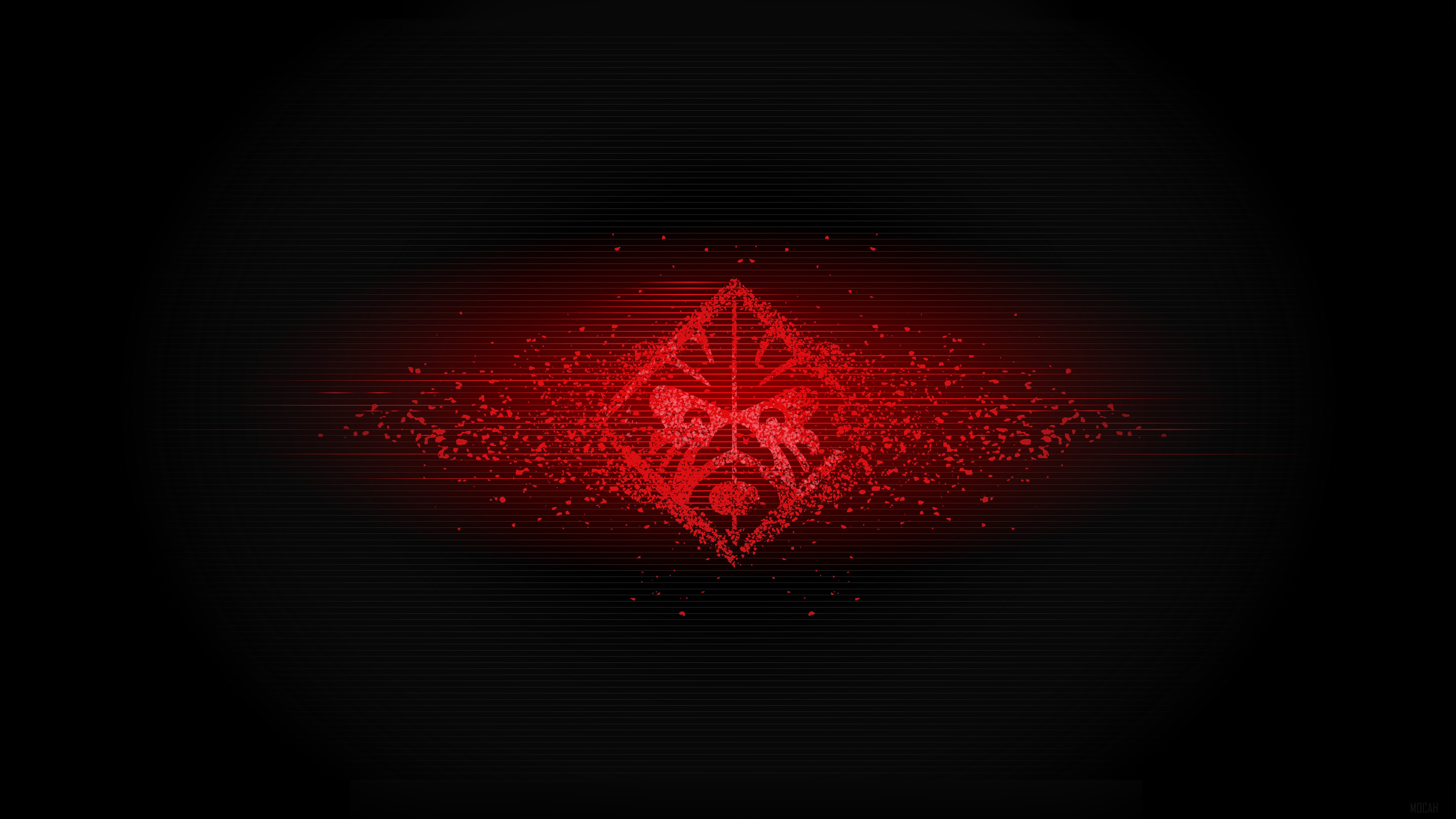 HP Omen Glitch Digital Art 4K HD Wallpaper