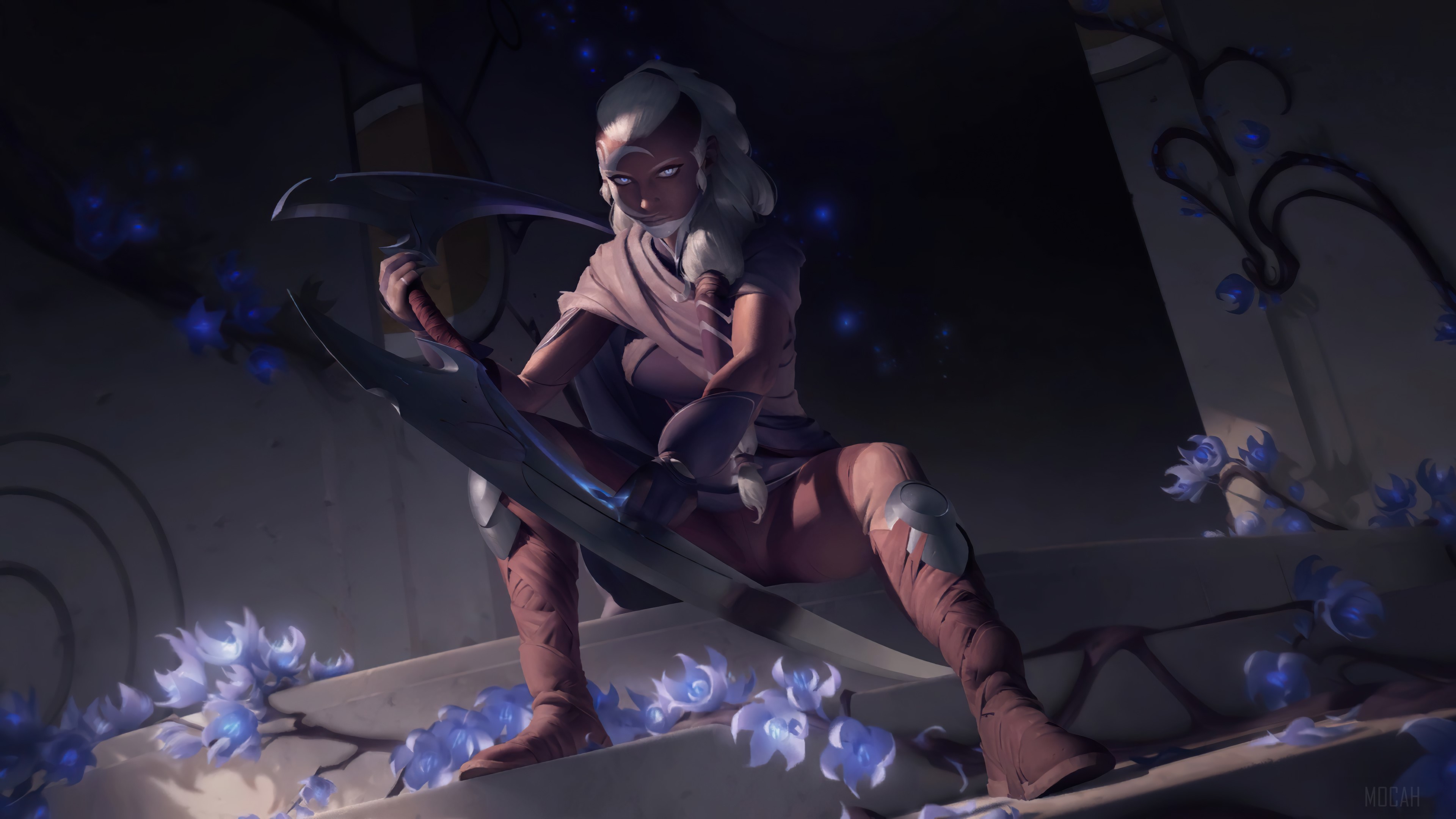 Lunari Duskbringer from Legends of Runeterra 4K HD Wallpaper
