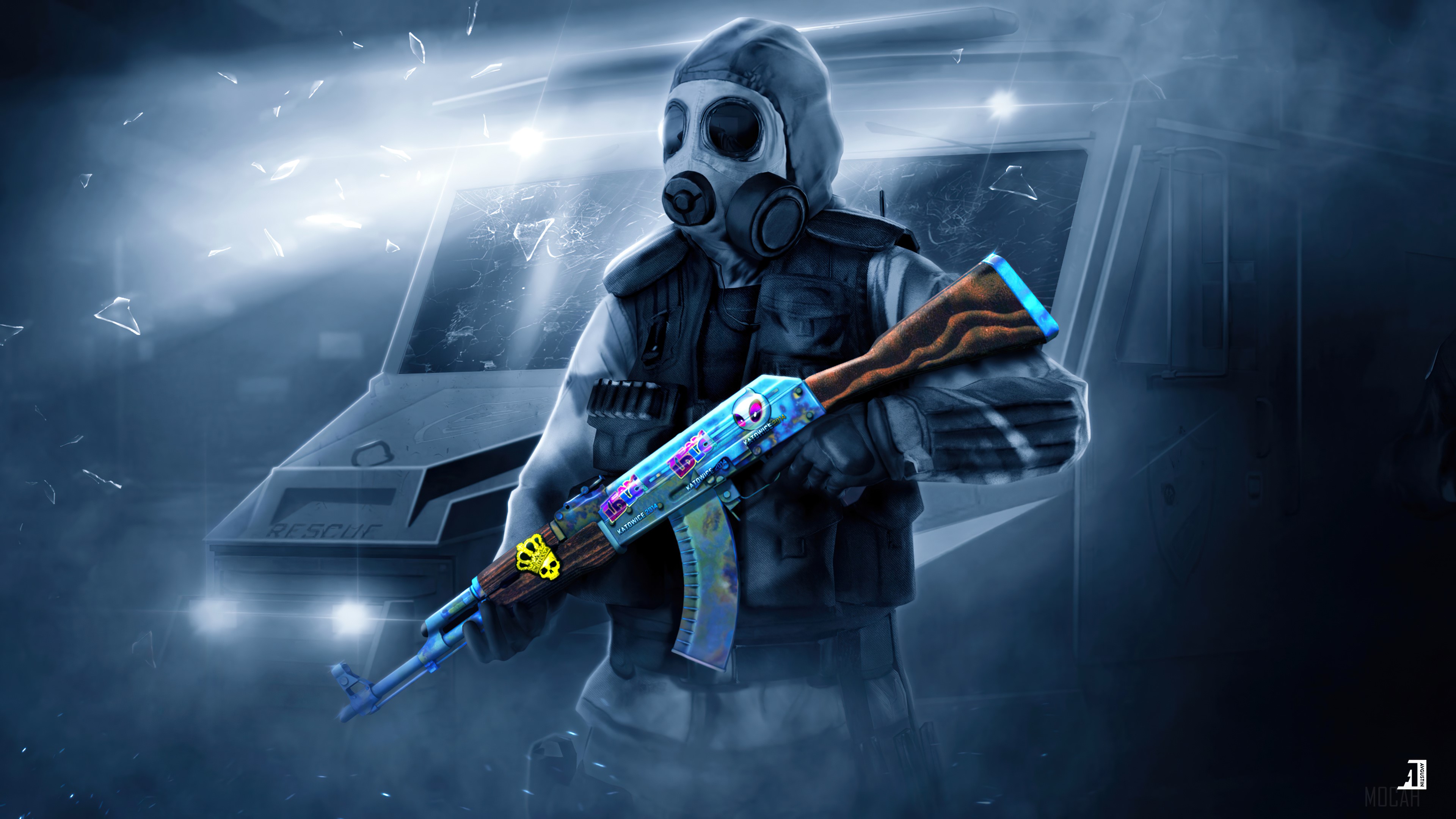 CSGO Counter Strike Global Offensive Video Game AK 47 Terrorist 4k 