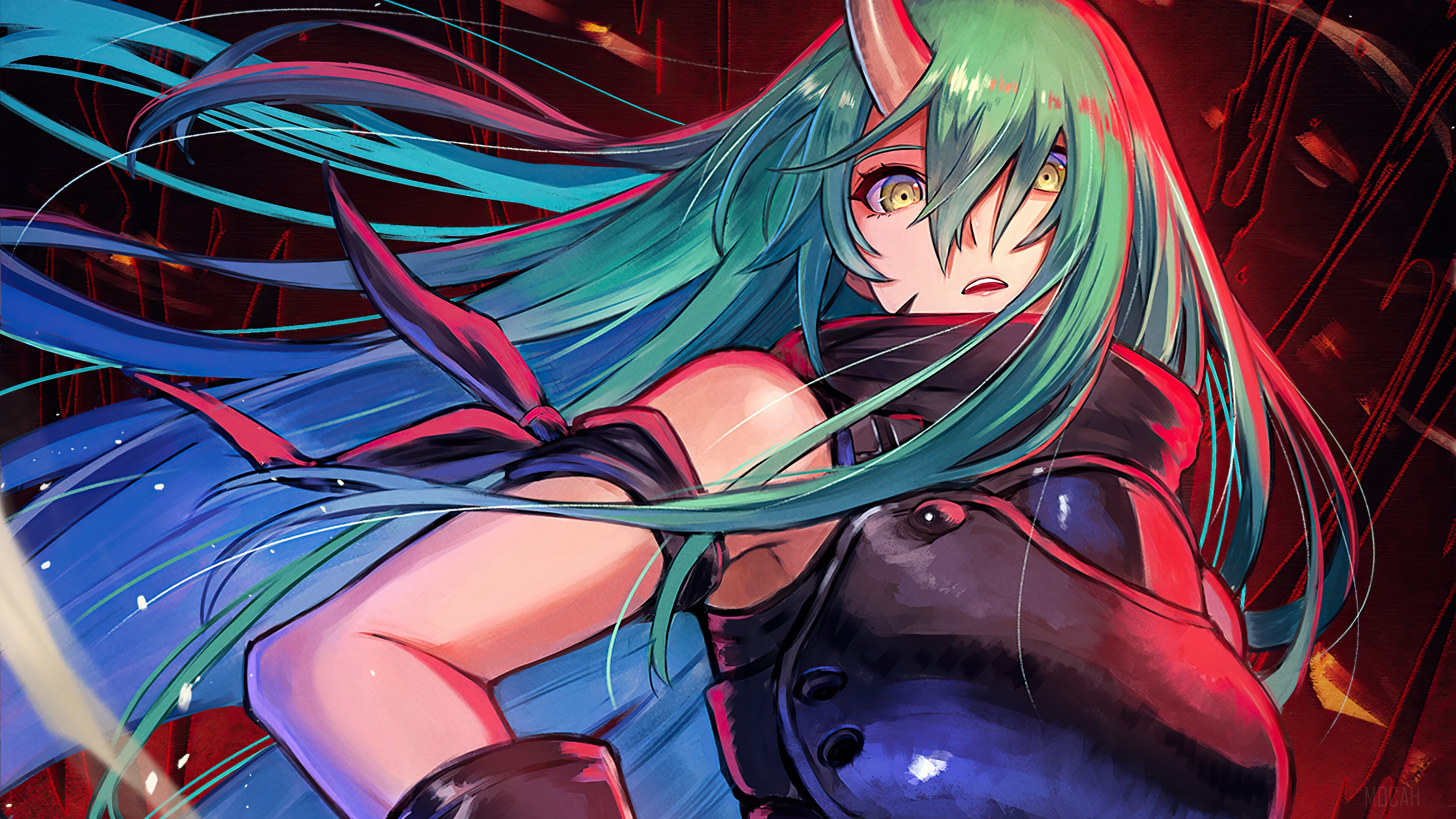 Hoshiguma from Arknights 4K HD Wallpaper