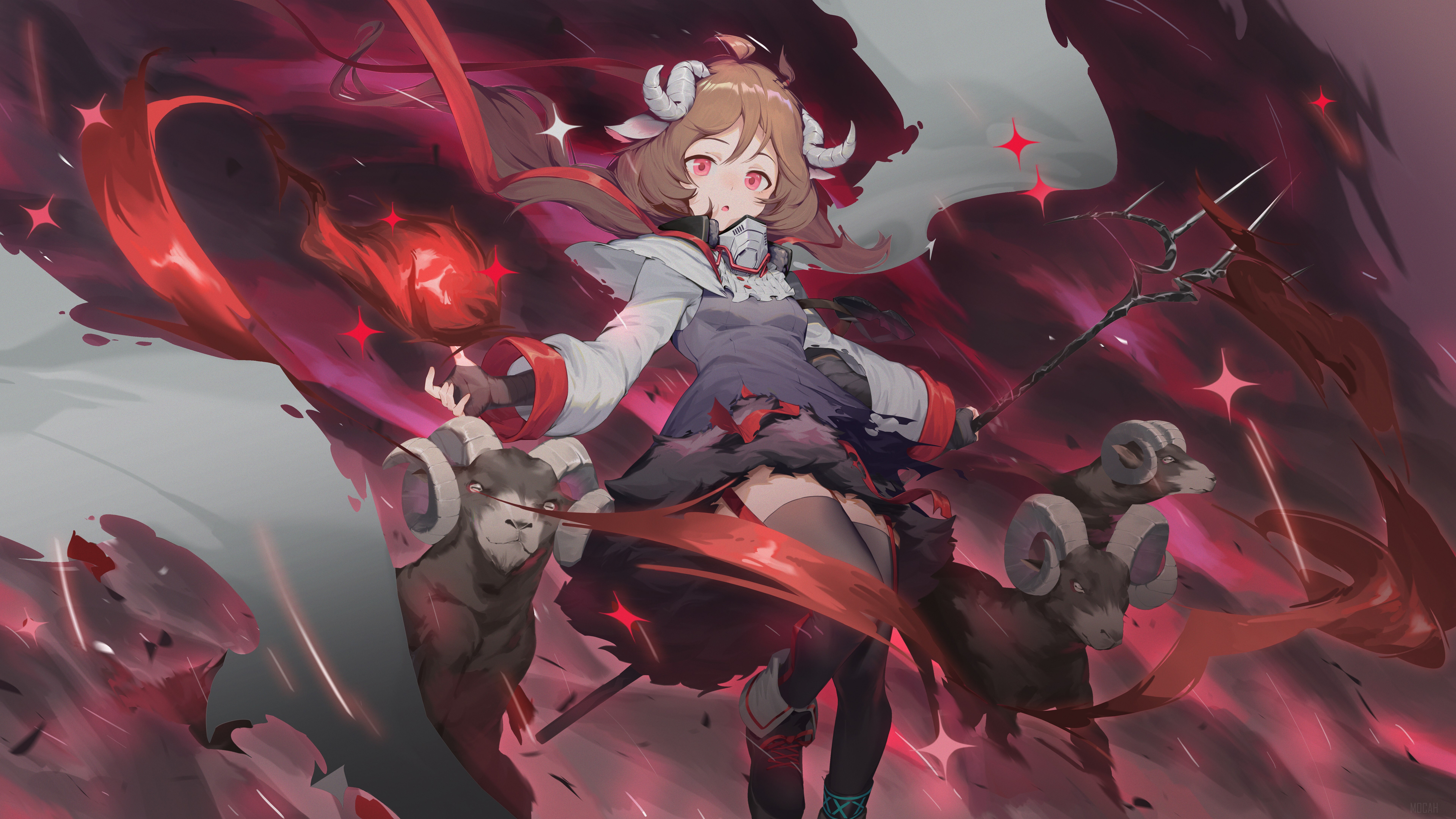 Eyjafjalla from Arknights HD Wallpaper