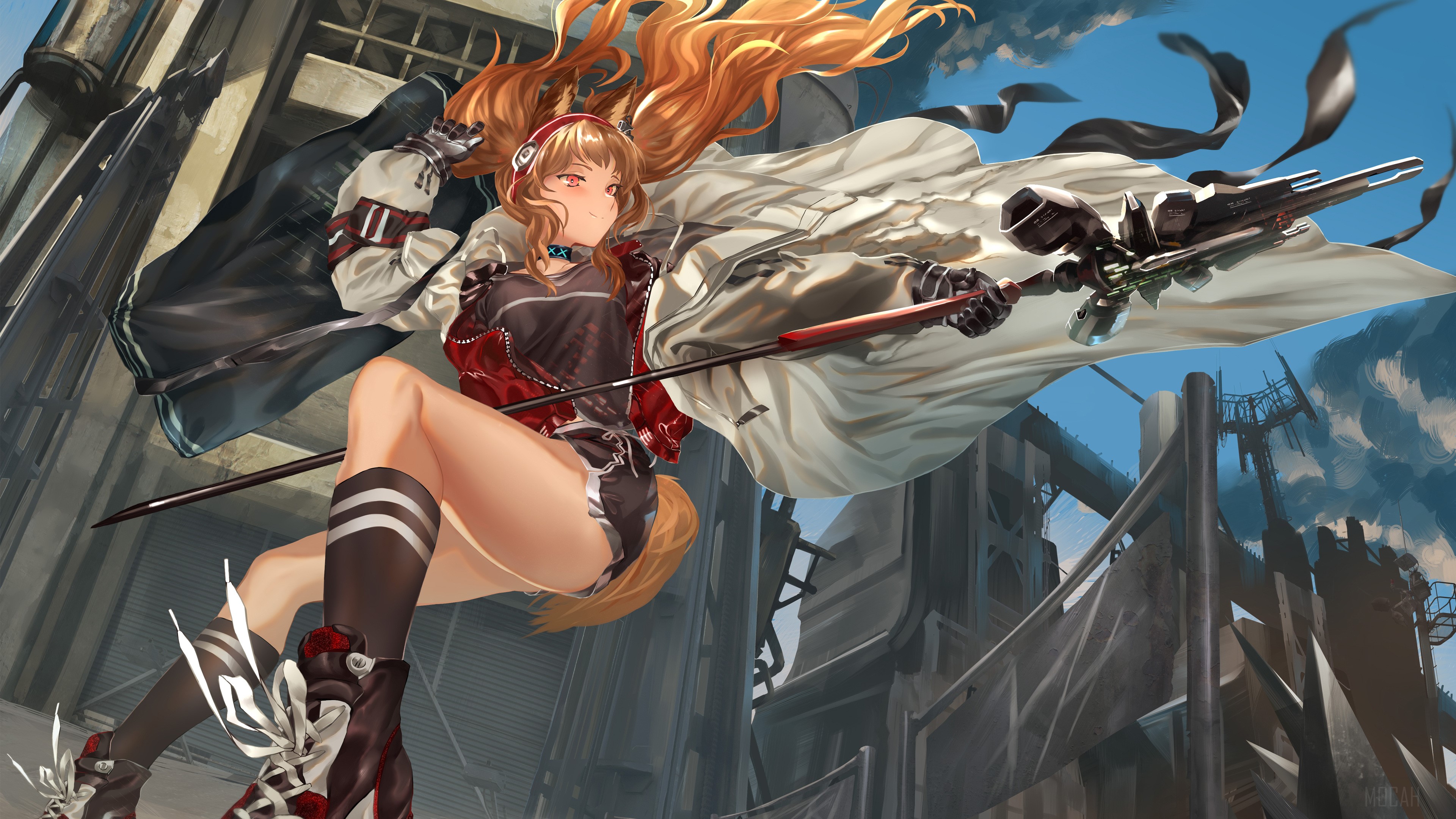 Angelina from Arknights 4K HD Wallpaper
