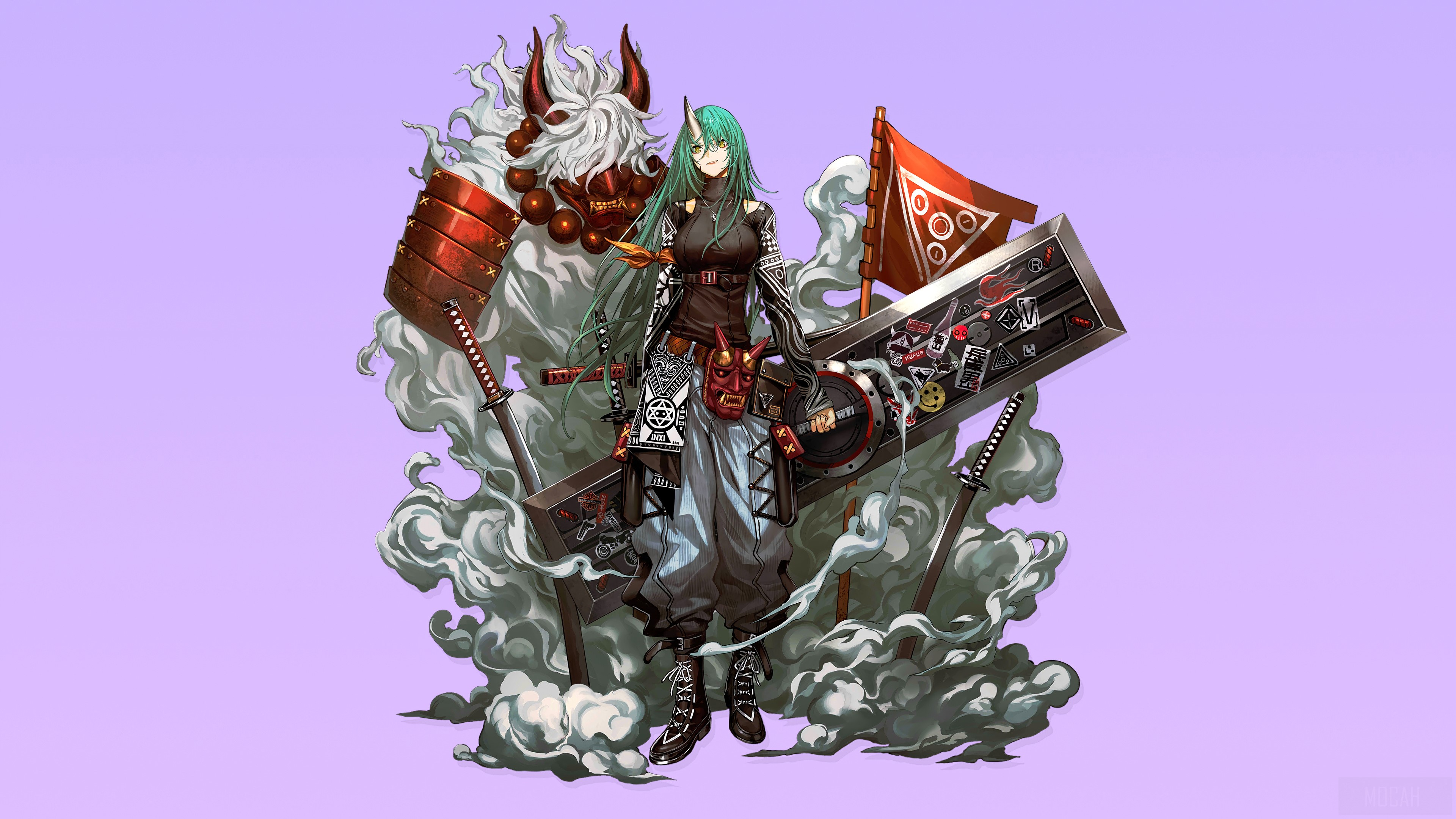 Hoshiguma from Arknights 4K HD Wallpaper