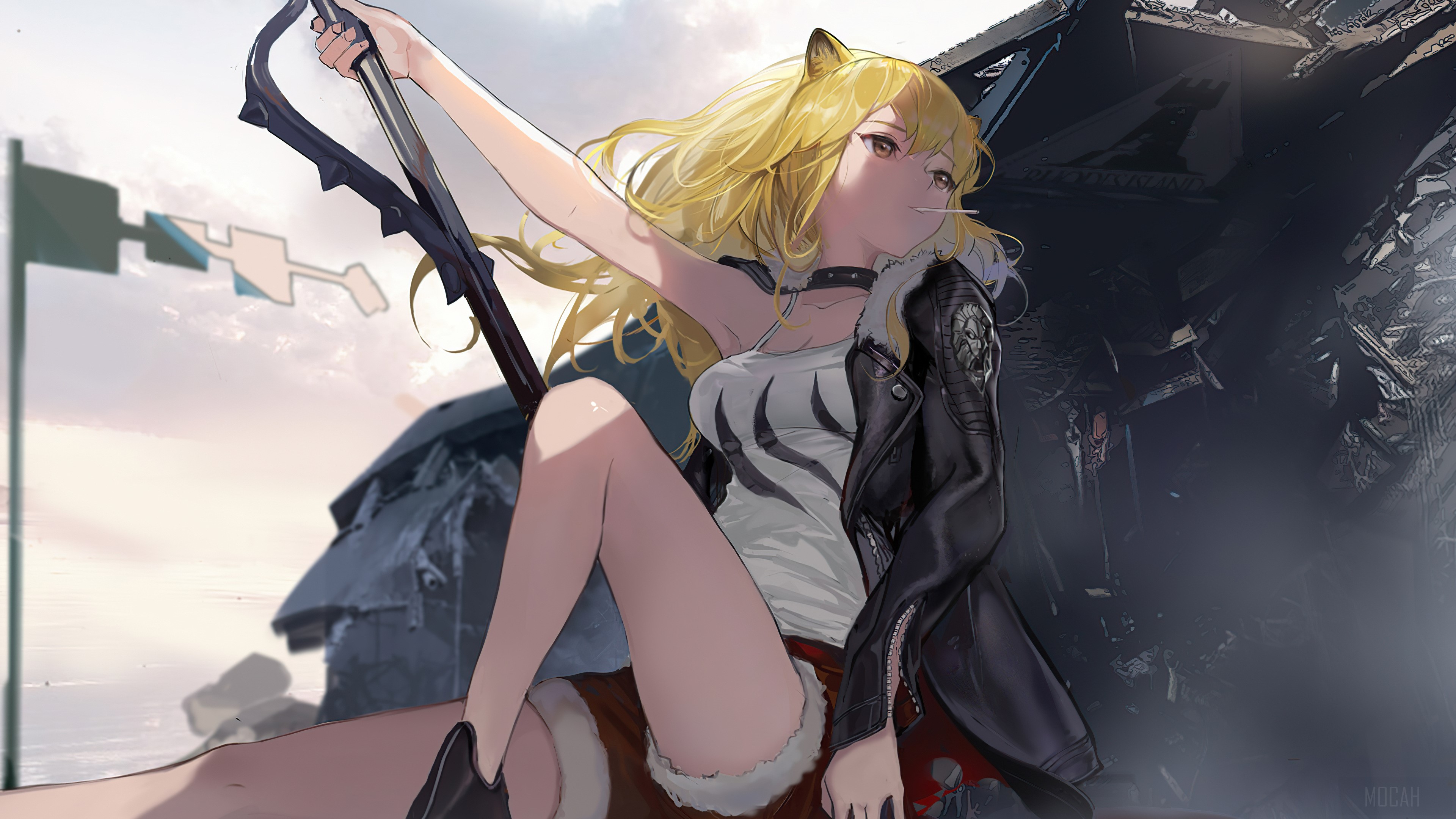 Siege from Arknights in Dynamic 4K Artwork HD Wallpaper