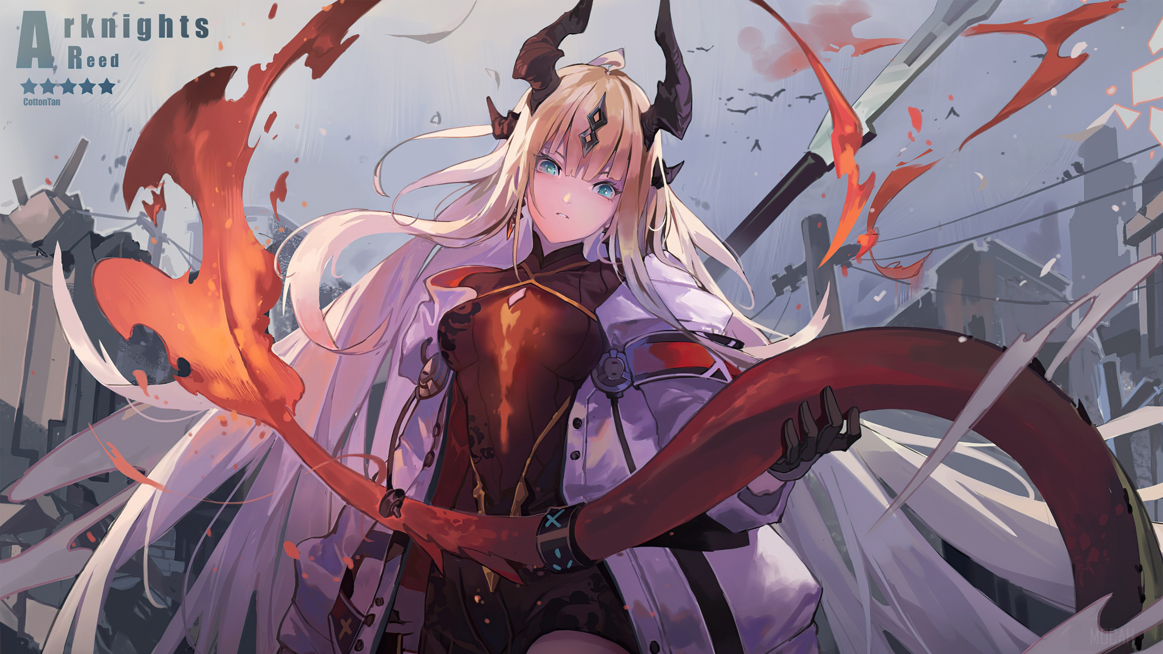 Reed from Arknights 4K HD Wallpaper