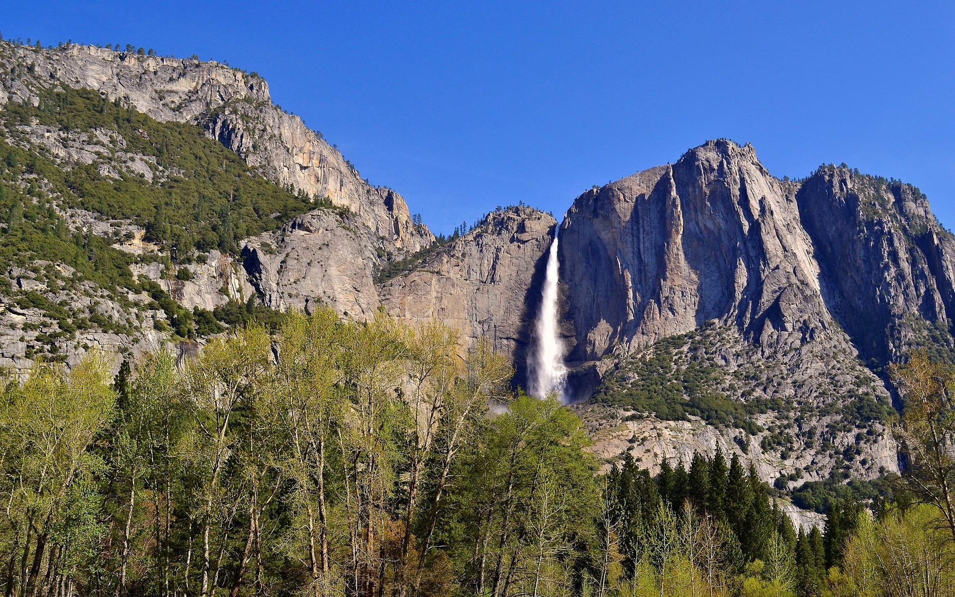Yosemite National Park Waterfall HD Wallpaper