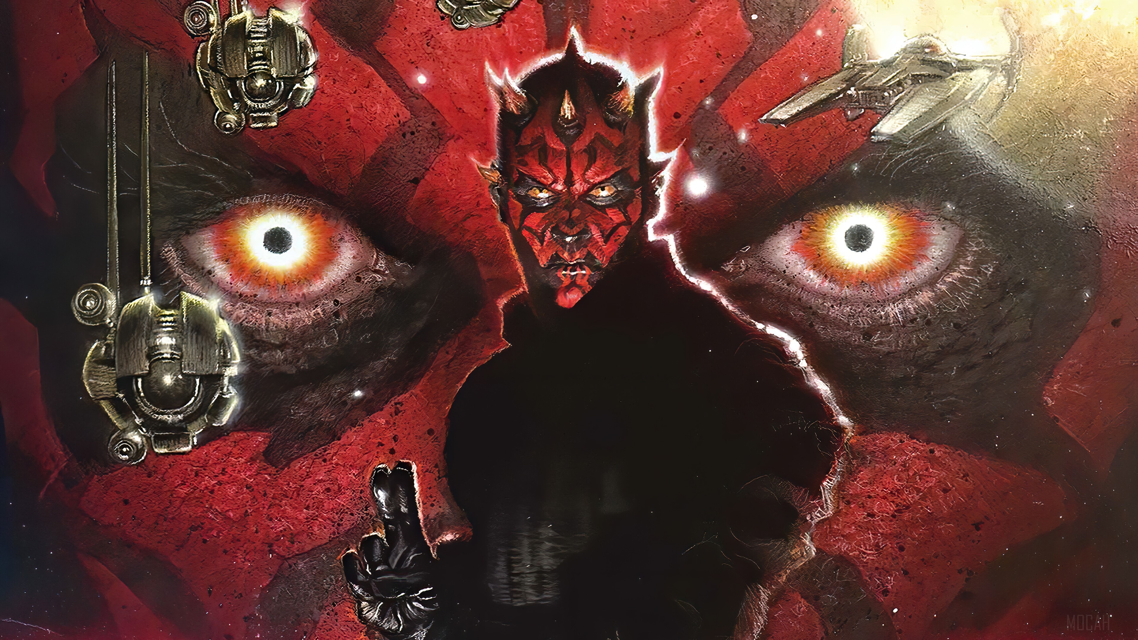 Darth Maul from Star Wars 4K HD Wallpaper