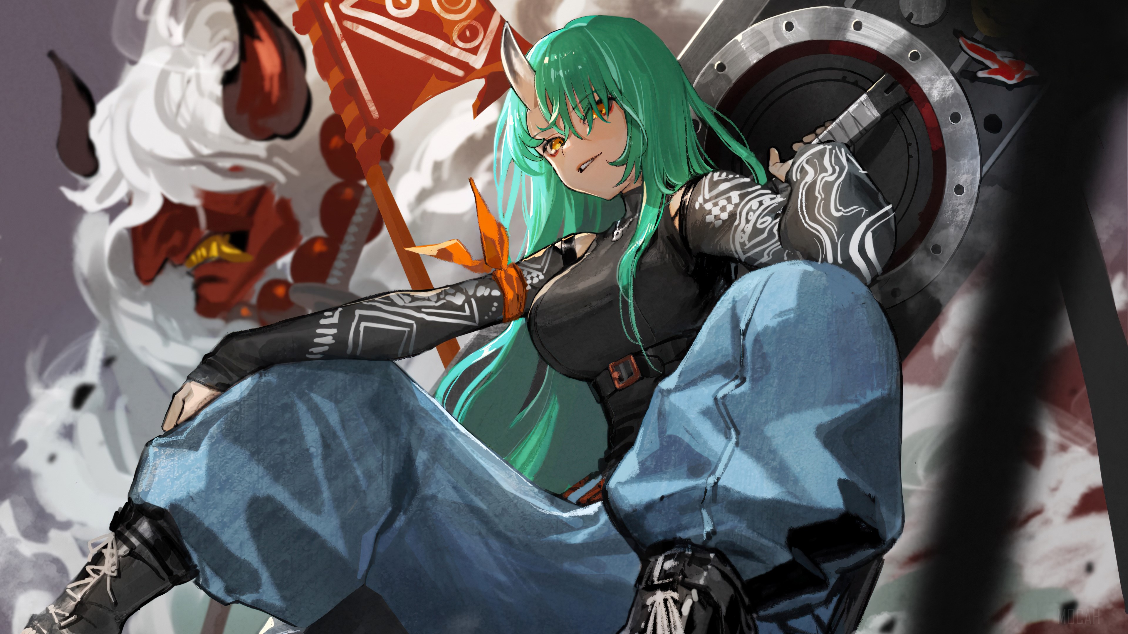 Hoshiguma from Arknights 4K HD Wallpaper