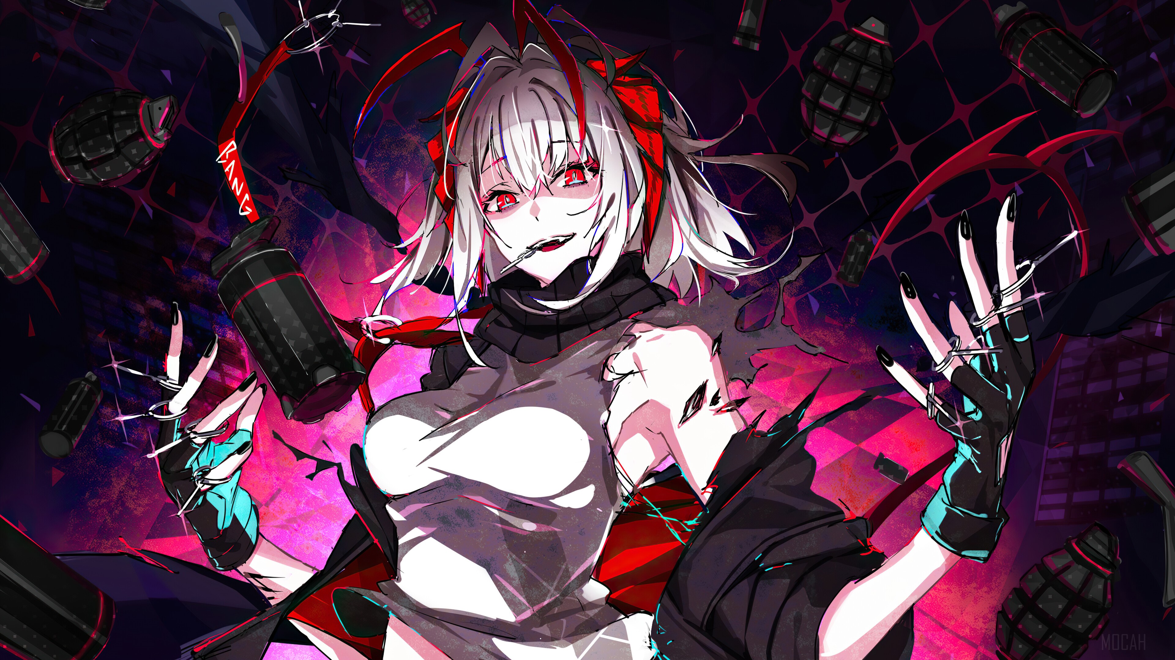 W from Arknights 4K HD Wallpaper