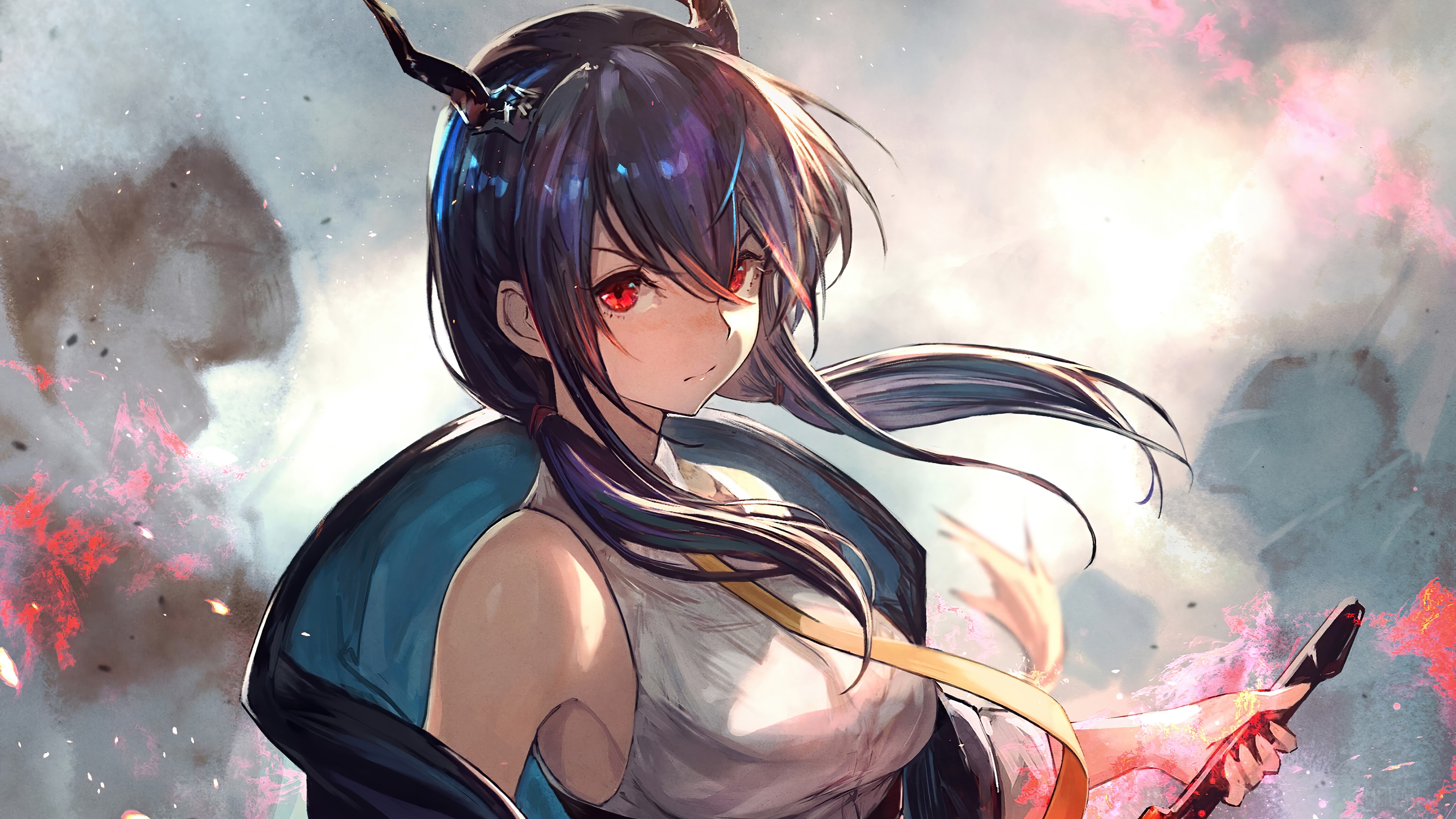 Chen from Arknights in Stunning 4K HD Wallpaper