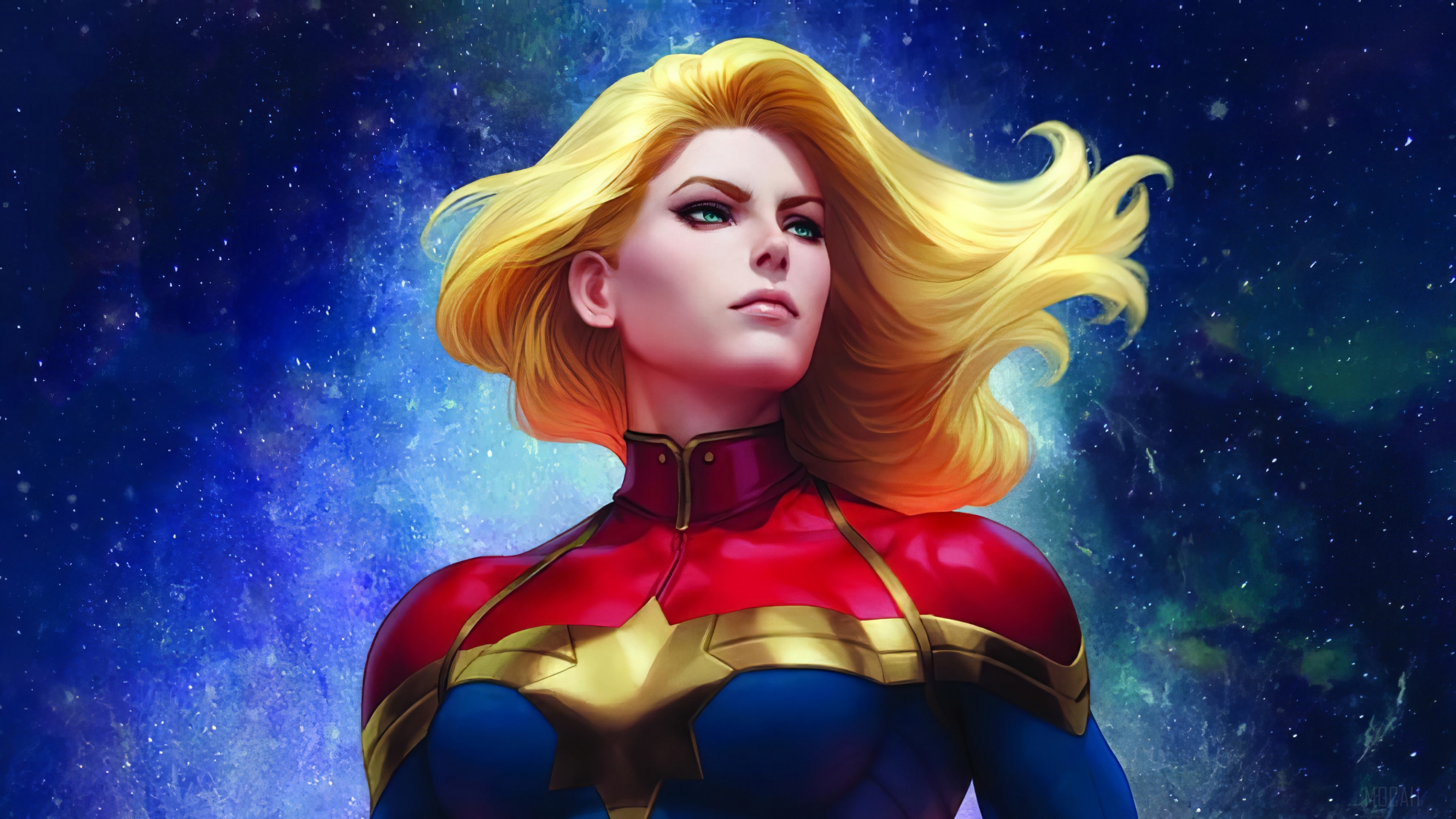 Captain Marvel from Marvel Comics 4K HD Wallpaper