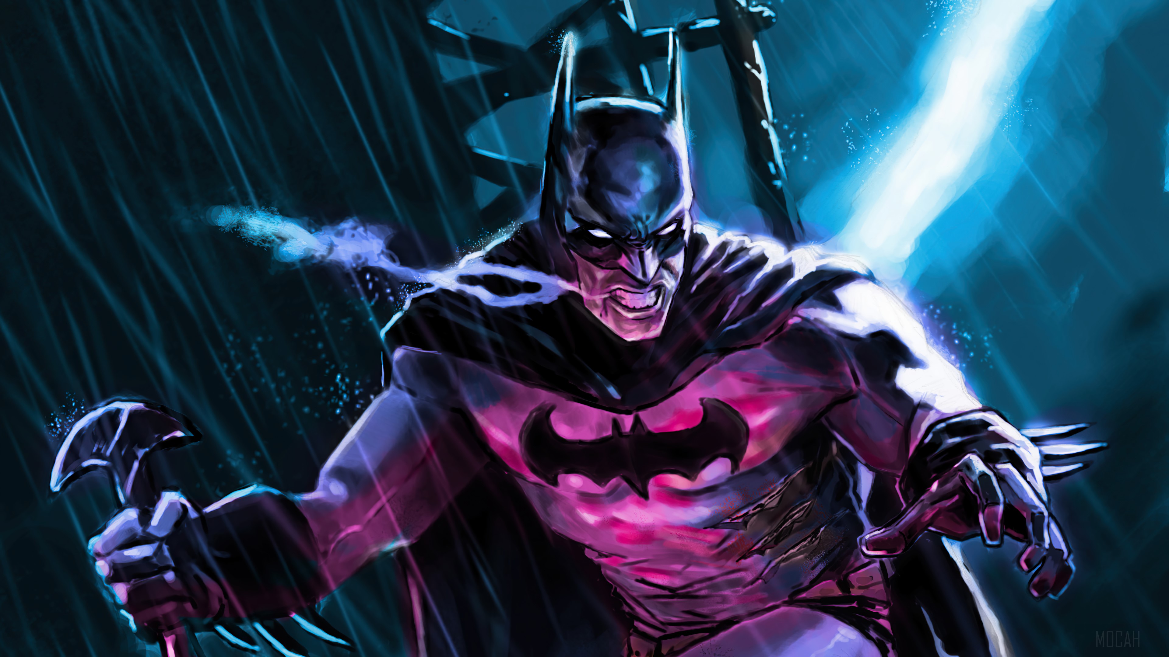 Batman in a stormy night HD Wallpaper
