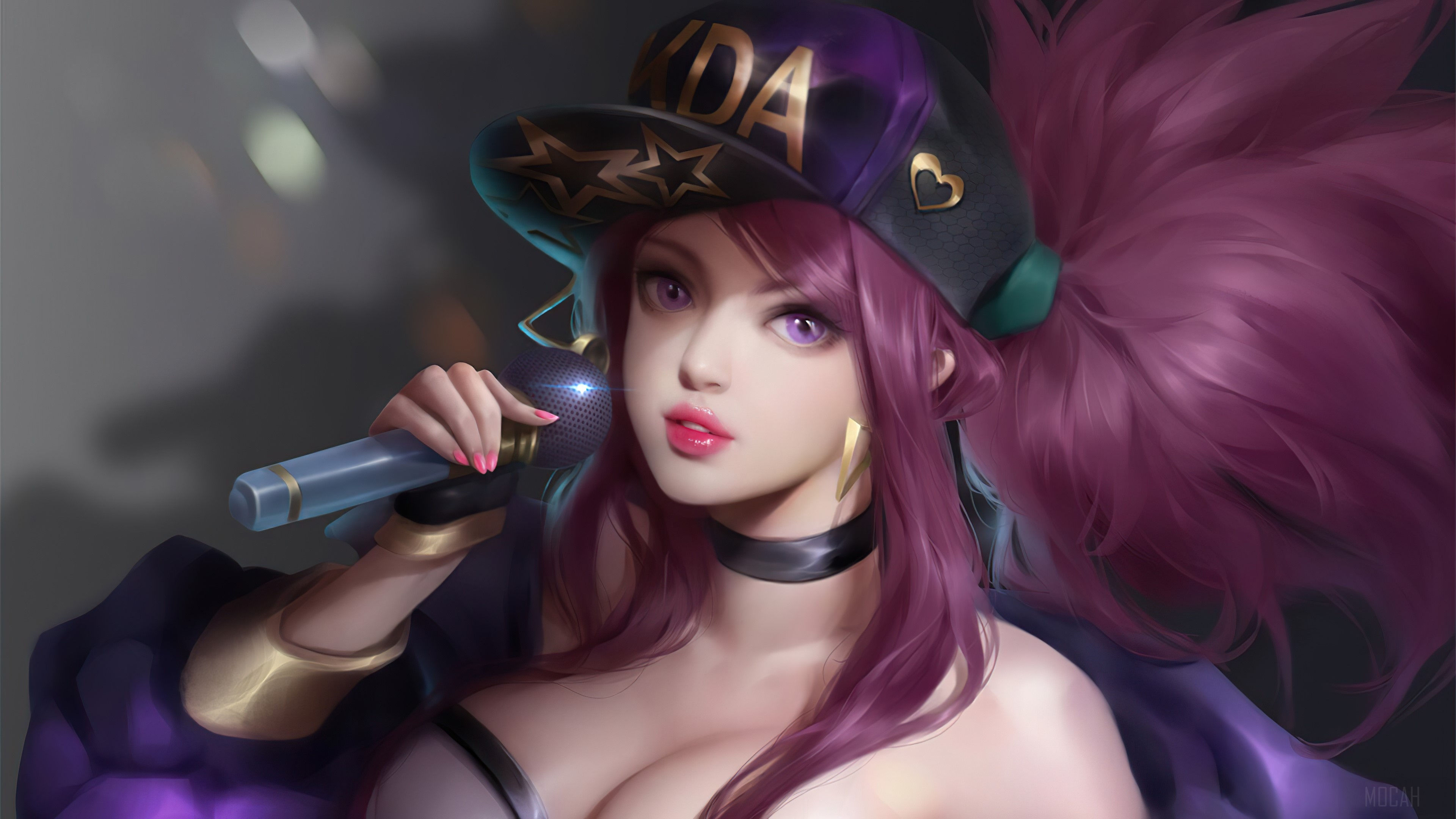 Akali from League of Legends KDA 4K HD Wallpaper