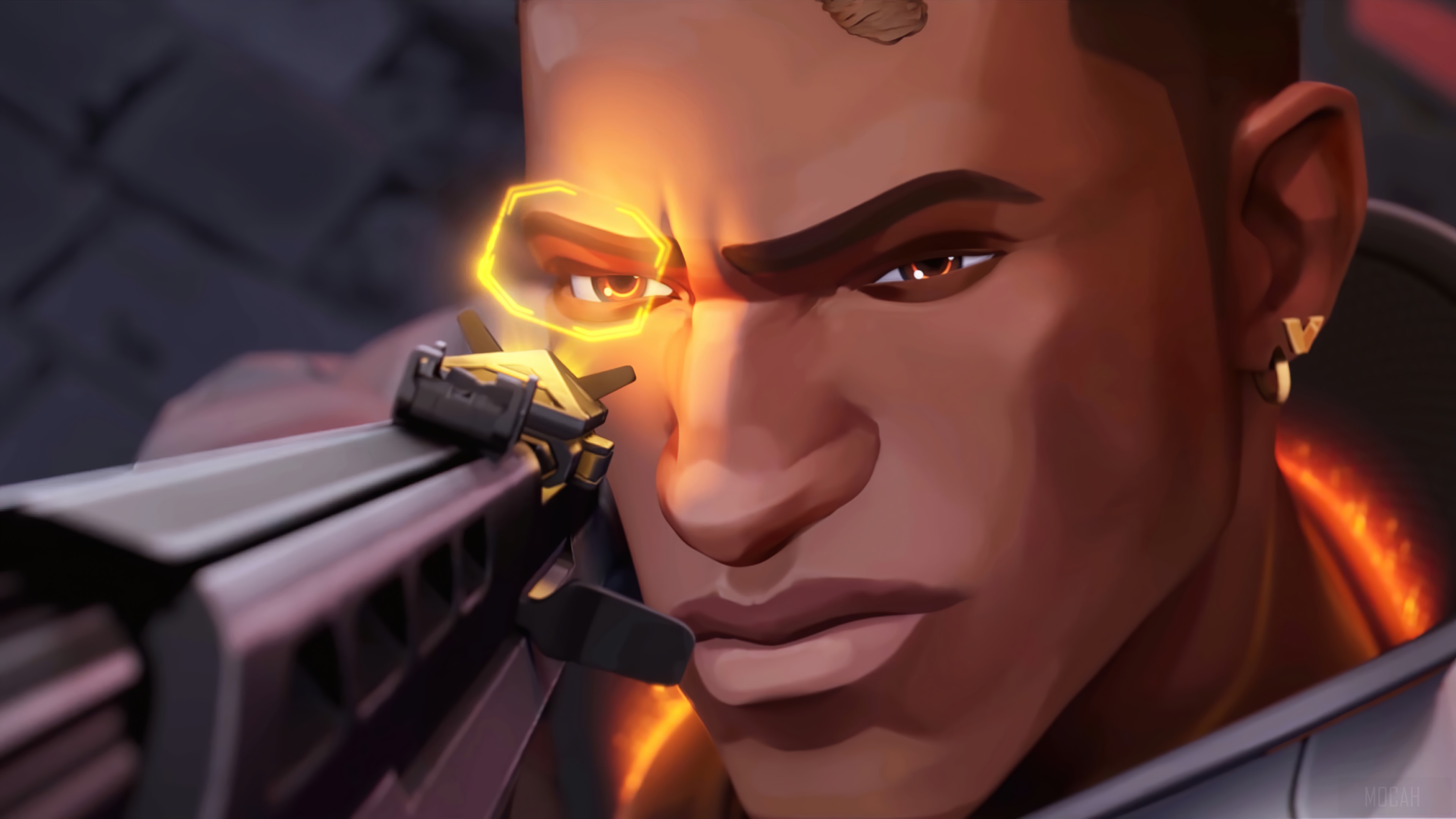 Phoenix from Valorant aiming a gun HD Wallpaper