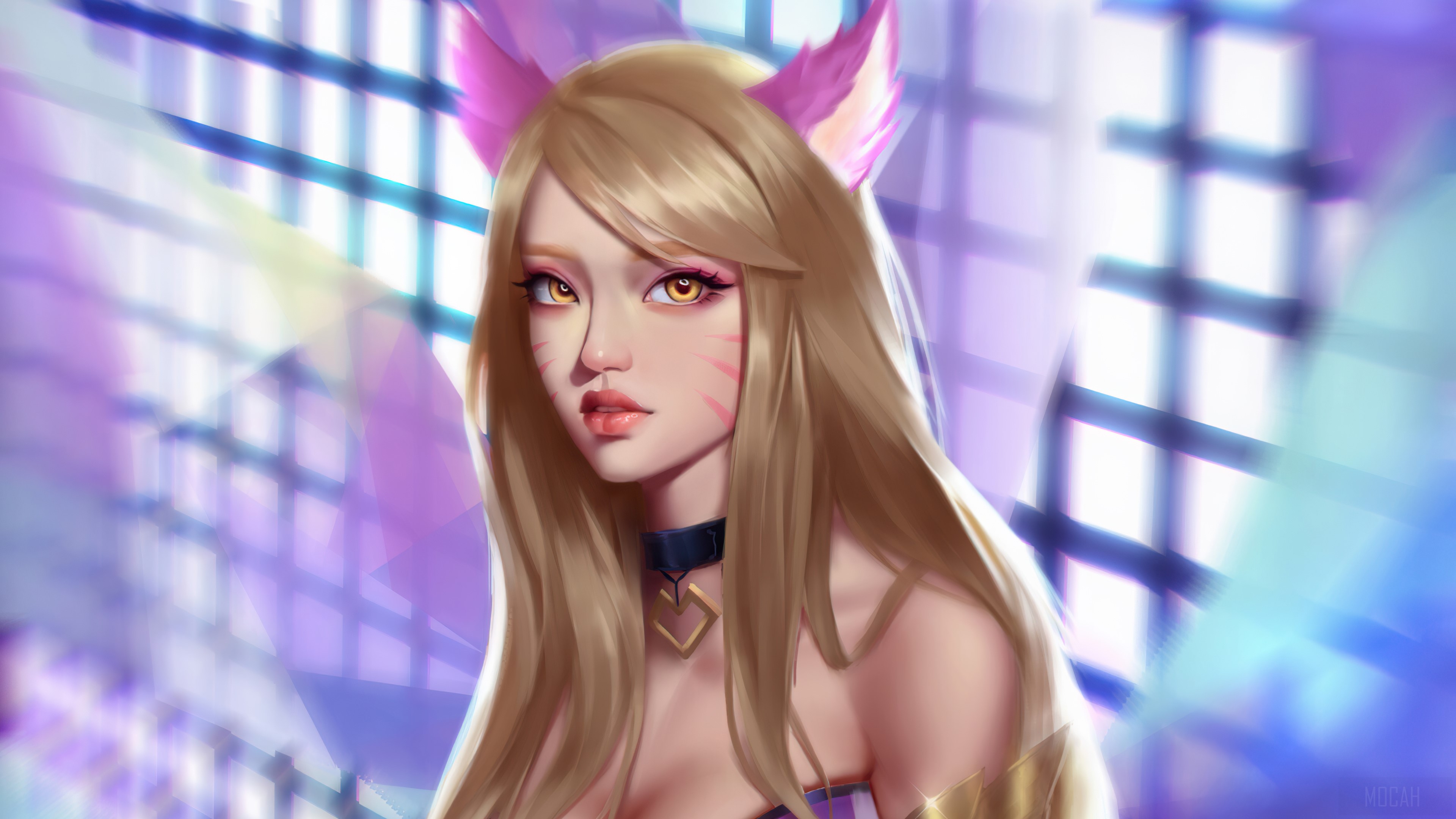 Ahri from League of Legends KDA 4K HD Wallpaper