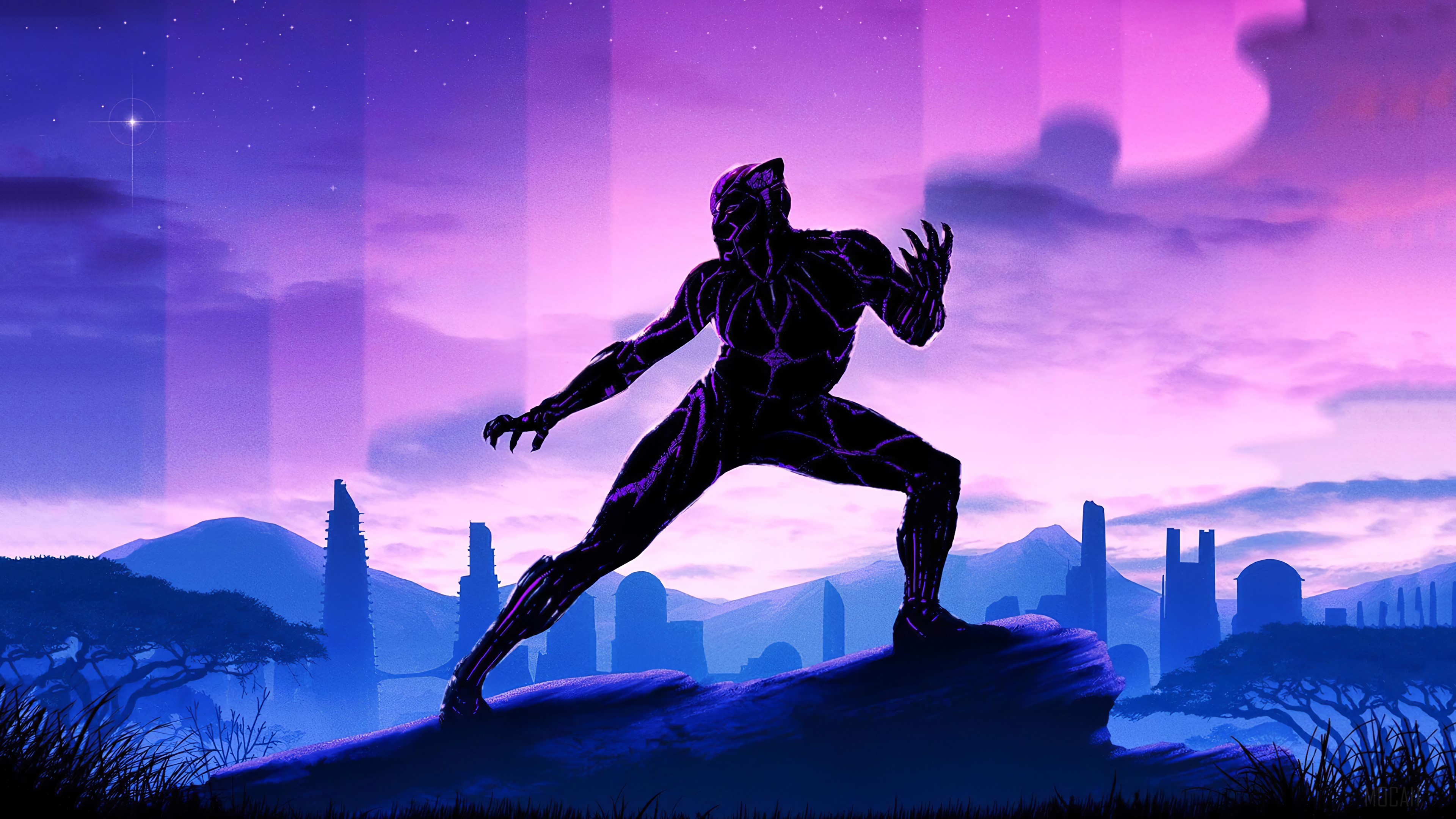 Black Panther from Marvel Comics 4K HD Wallpaper