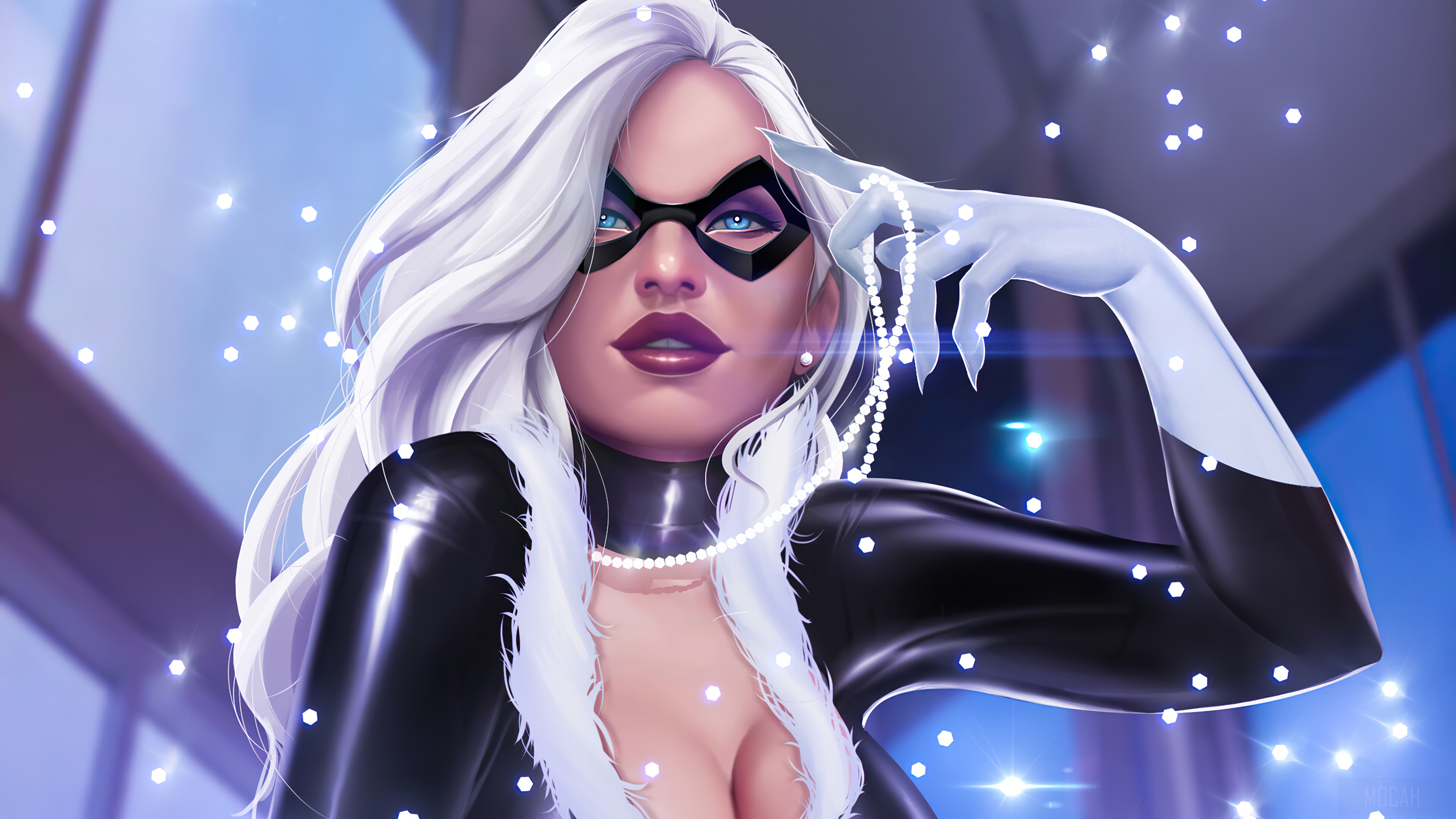 Black Cat from Marvel Comics 4K HD Wallpaper