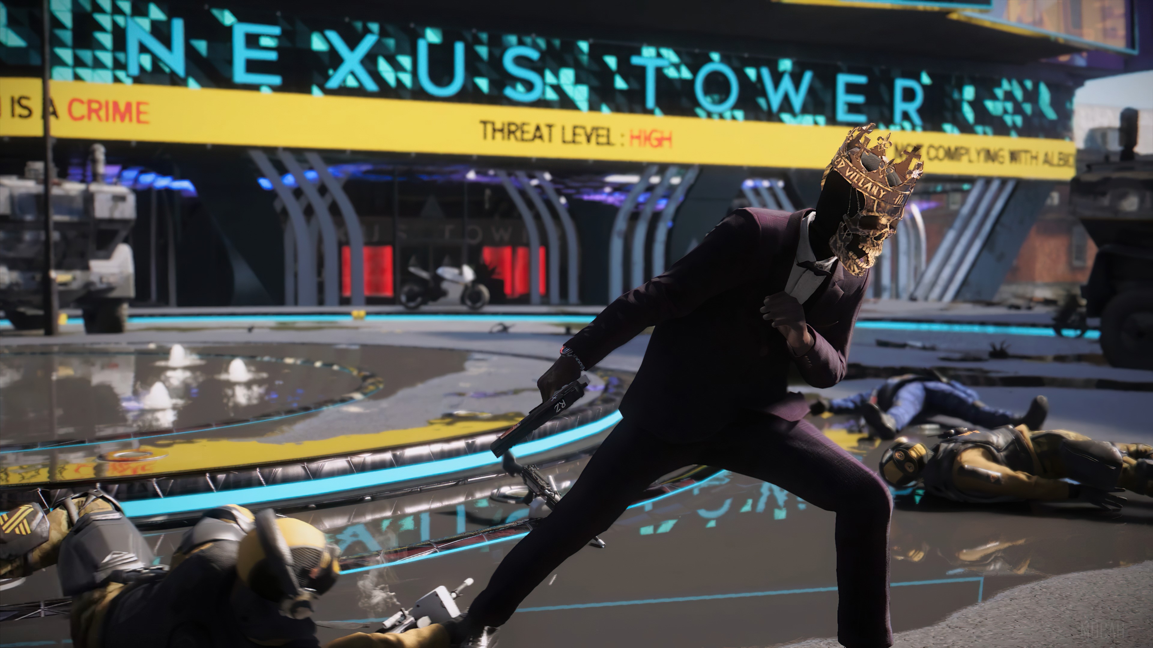 Man in Skull Mask from Watch Dogs Legion HD Wallpaper