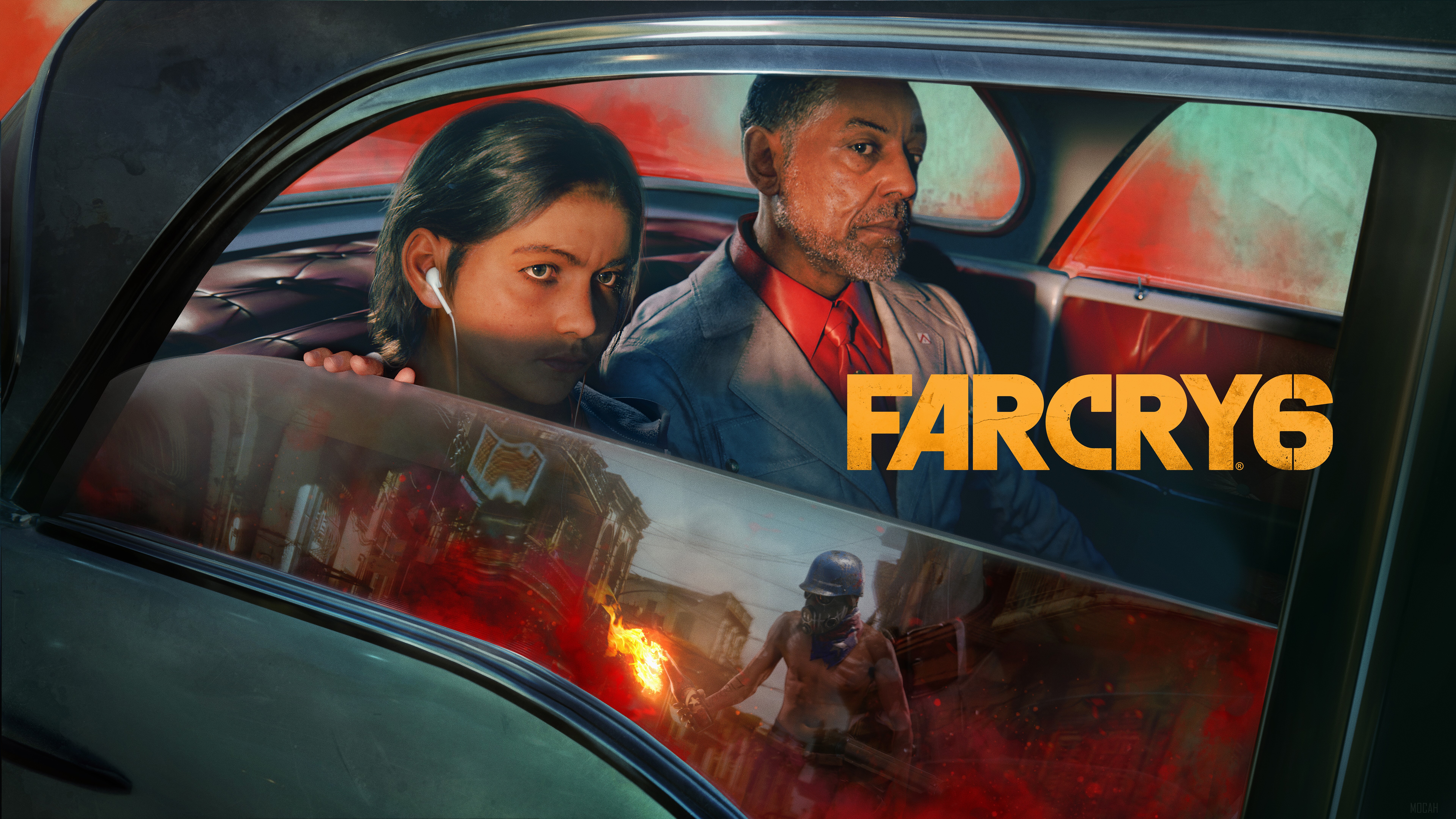 Far Cry 6: Anton and Diego Castillo in a car HD Wallpaper