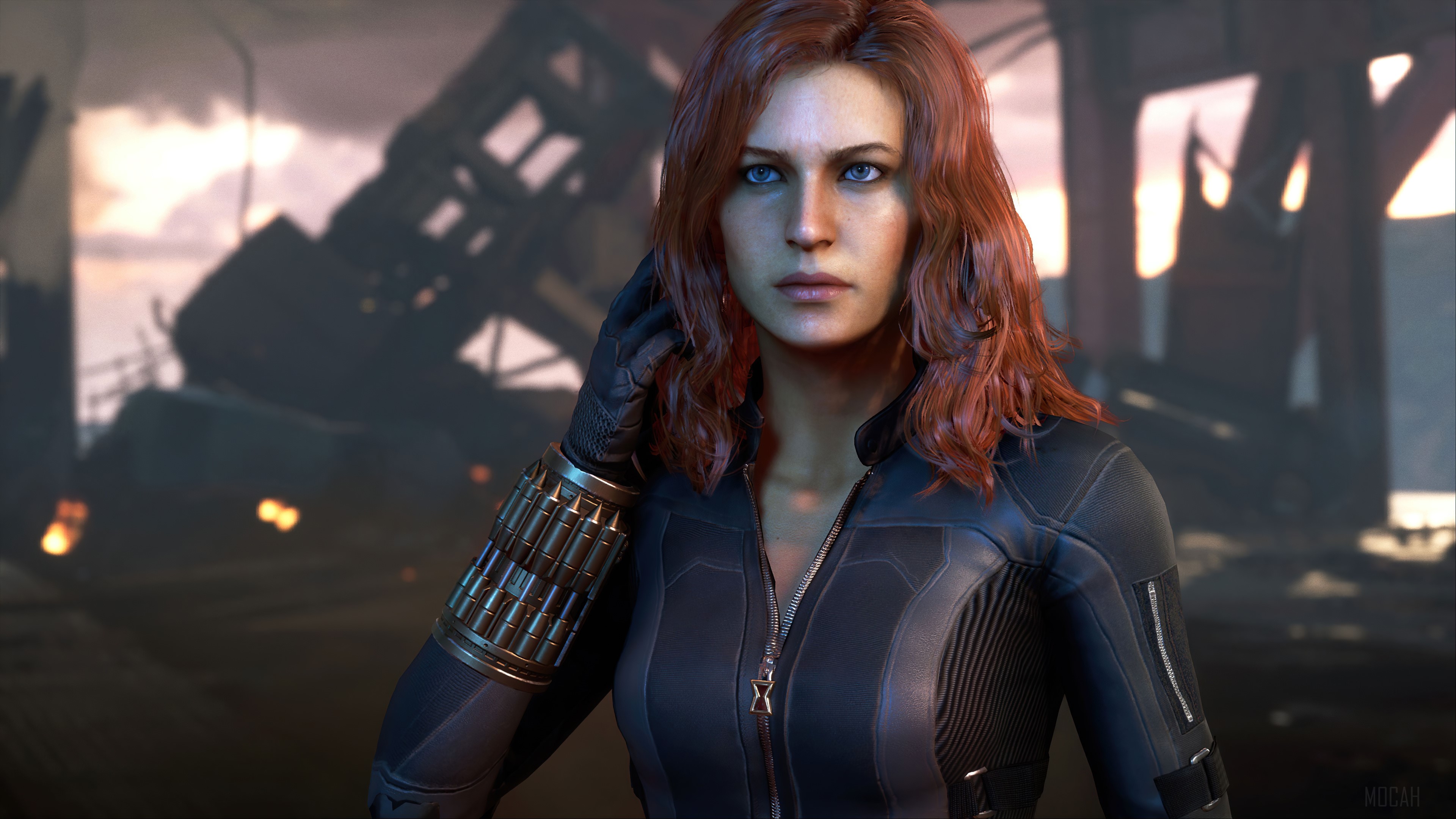 Black Widow from Marvel's Avengers 4K HD Wallpaper