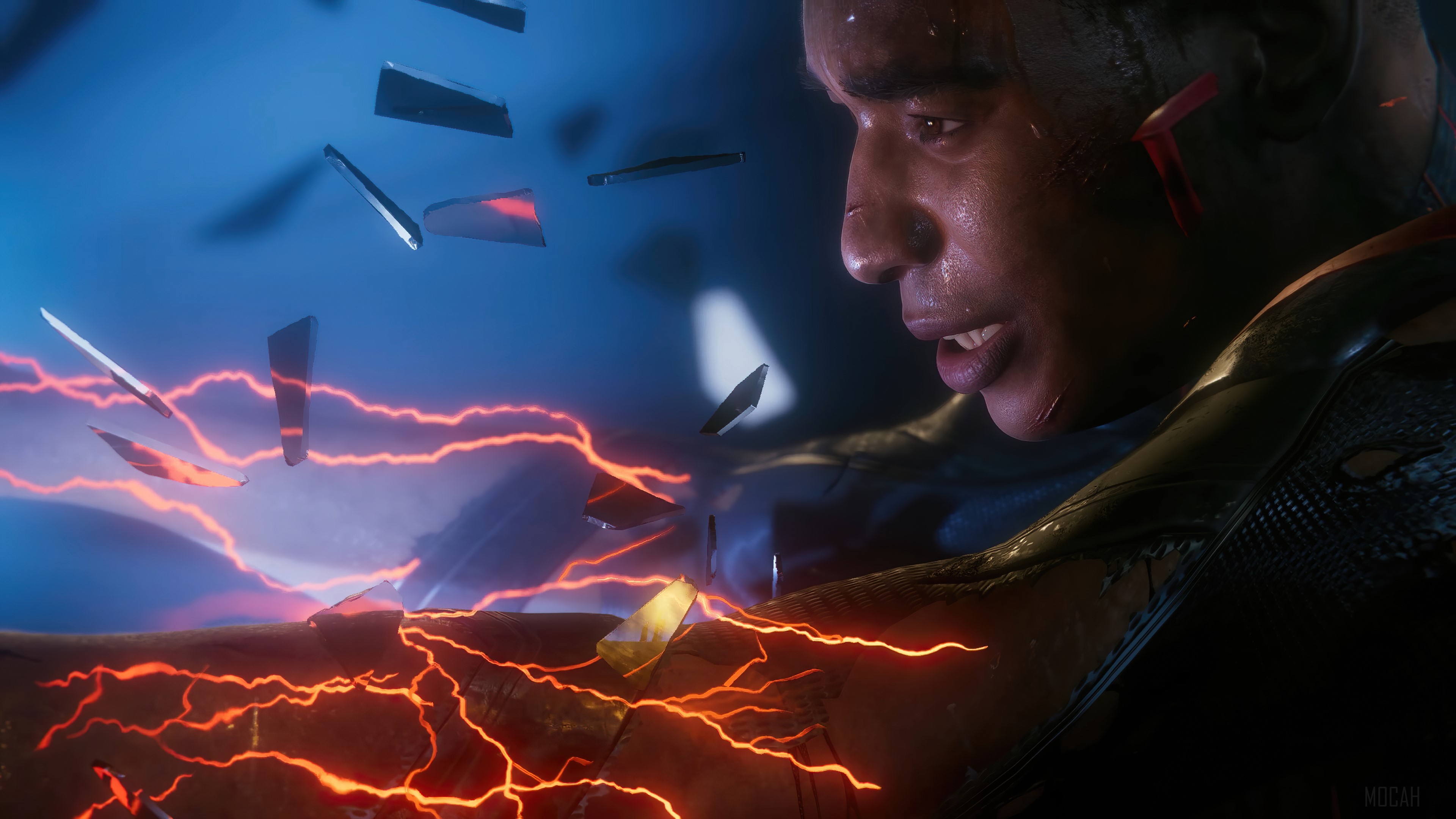 Miles Morales Charging Electric Powers 4K HD Wallpaper