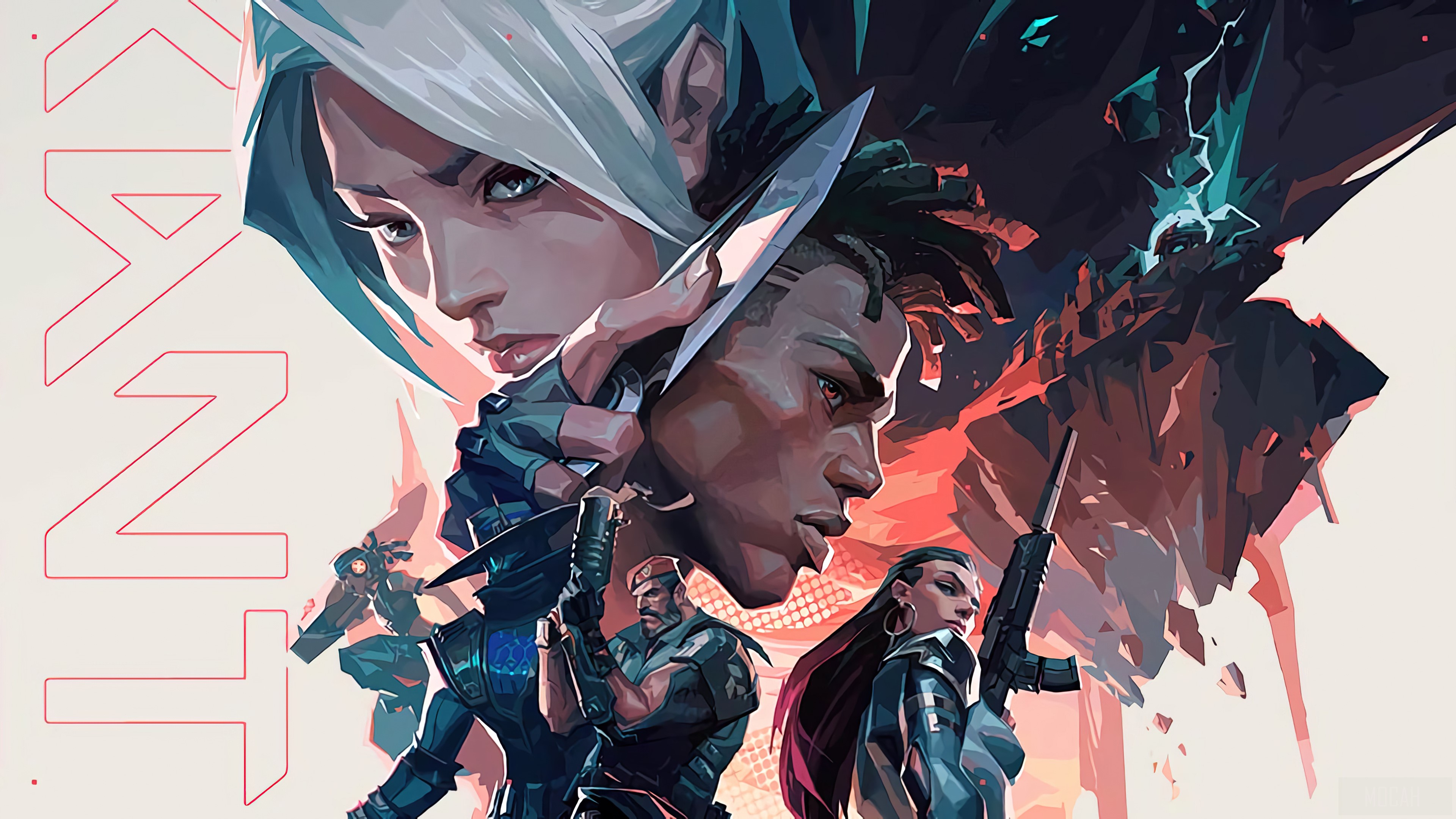 Valorant Characters Jett and Phoenix 4K Art HD Wallpaper