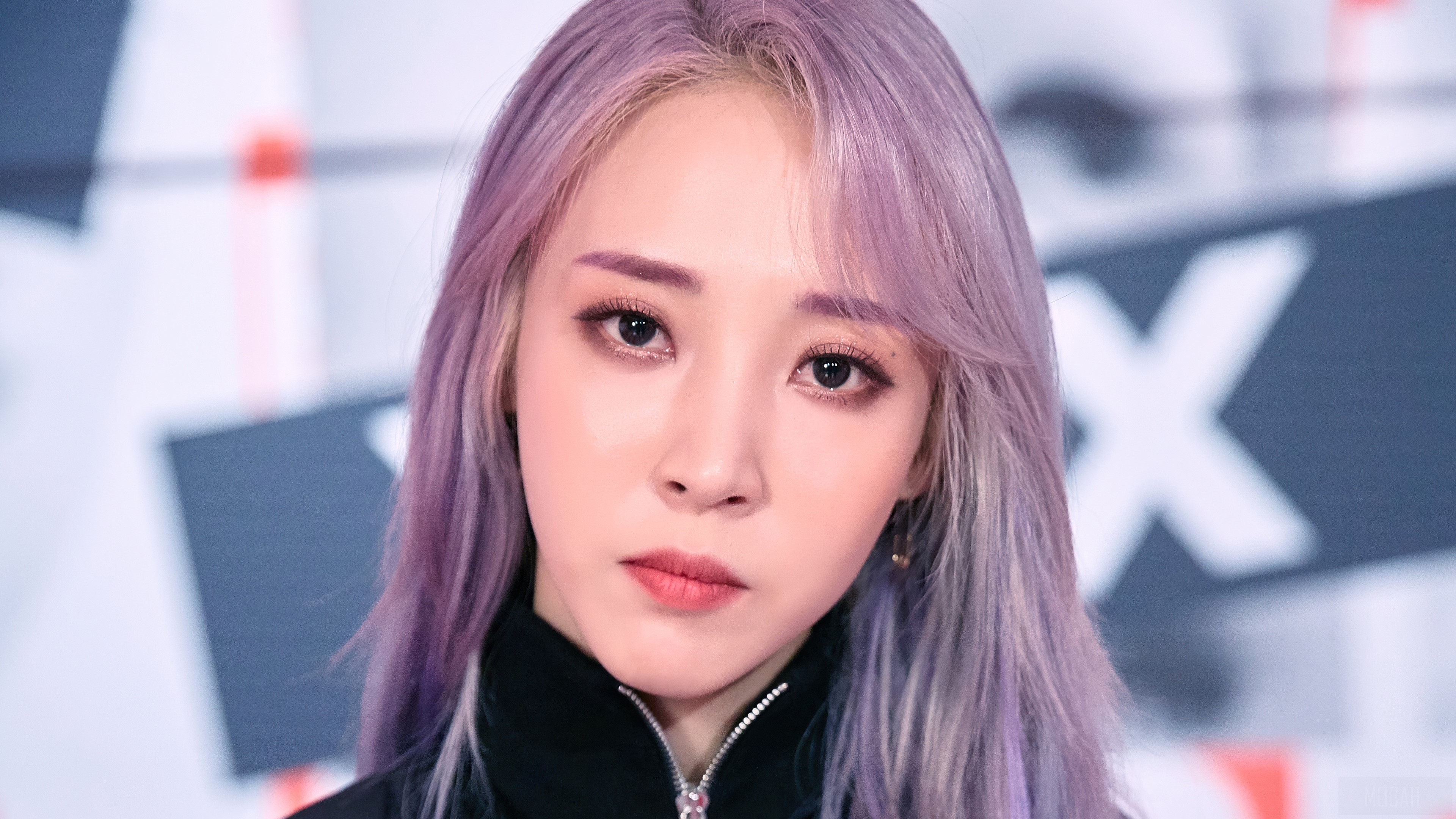 Moonbyul of MAMAMOO Close-Up Portrait 4K HD Wallpaper