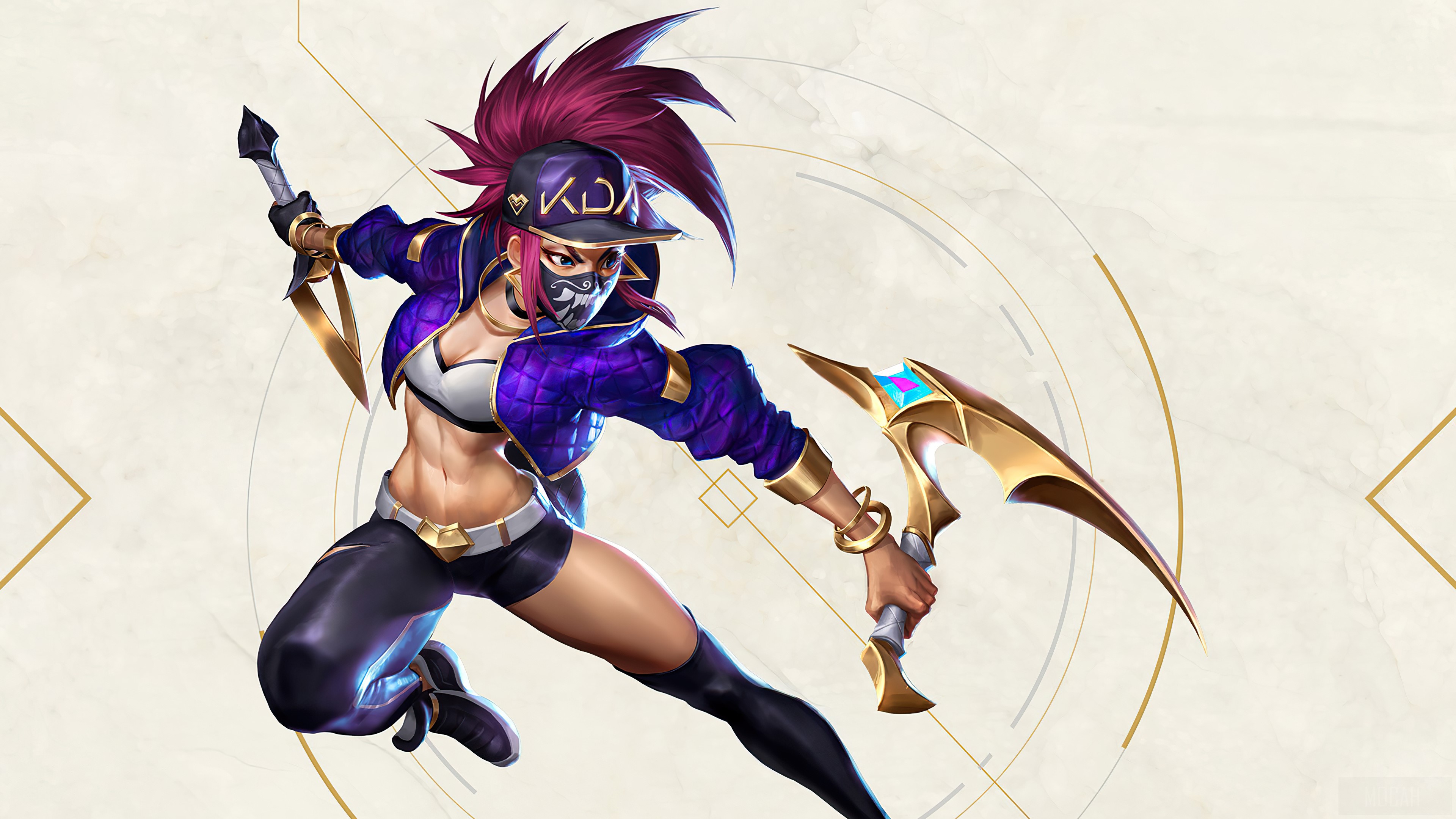 Akali from League of Legends KDA 4K HD Wallpaper