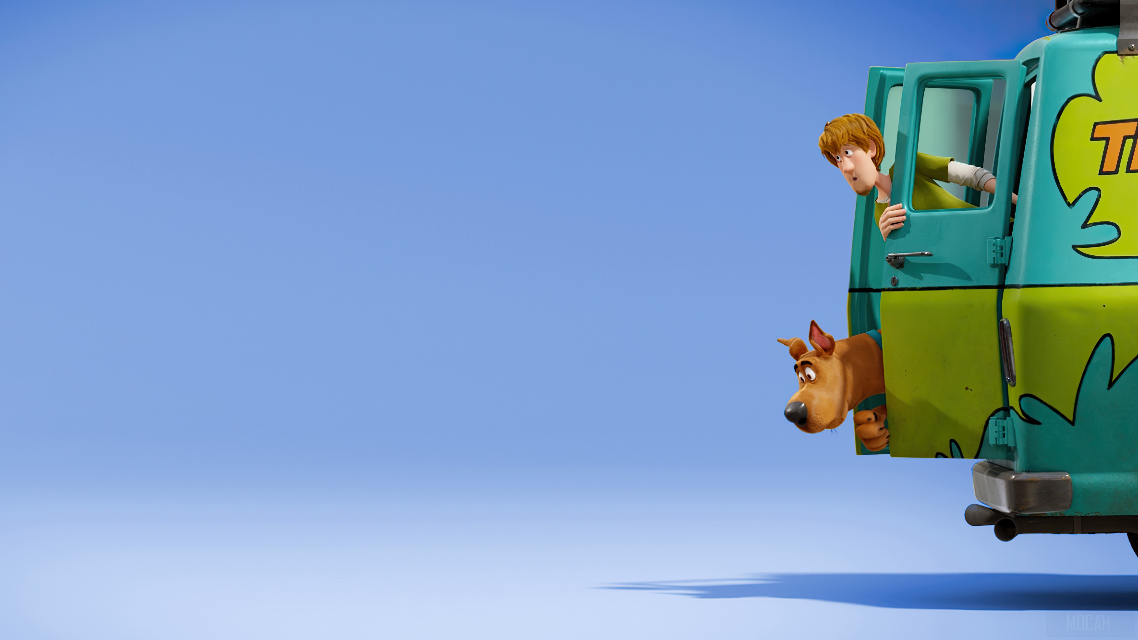 Shaggy and Scooby-Doo from Scoob in the Mystery Machine HD Wallpaper