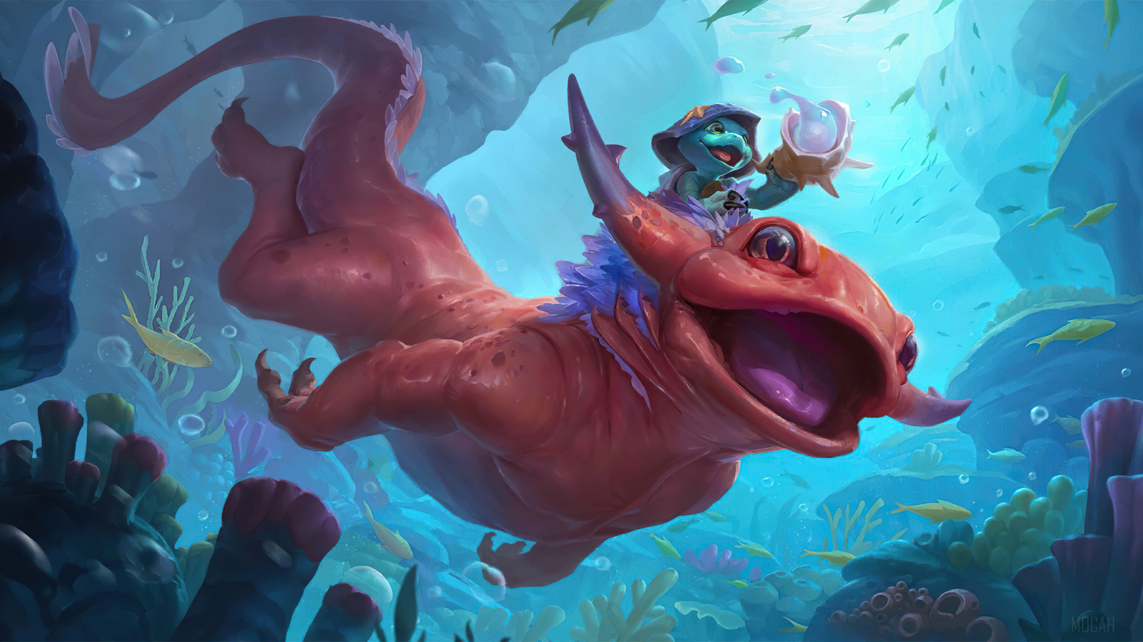 Slippery Waverider from Legends of Runeterra 4K HD Wallpaper
