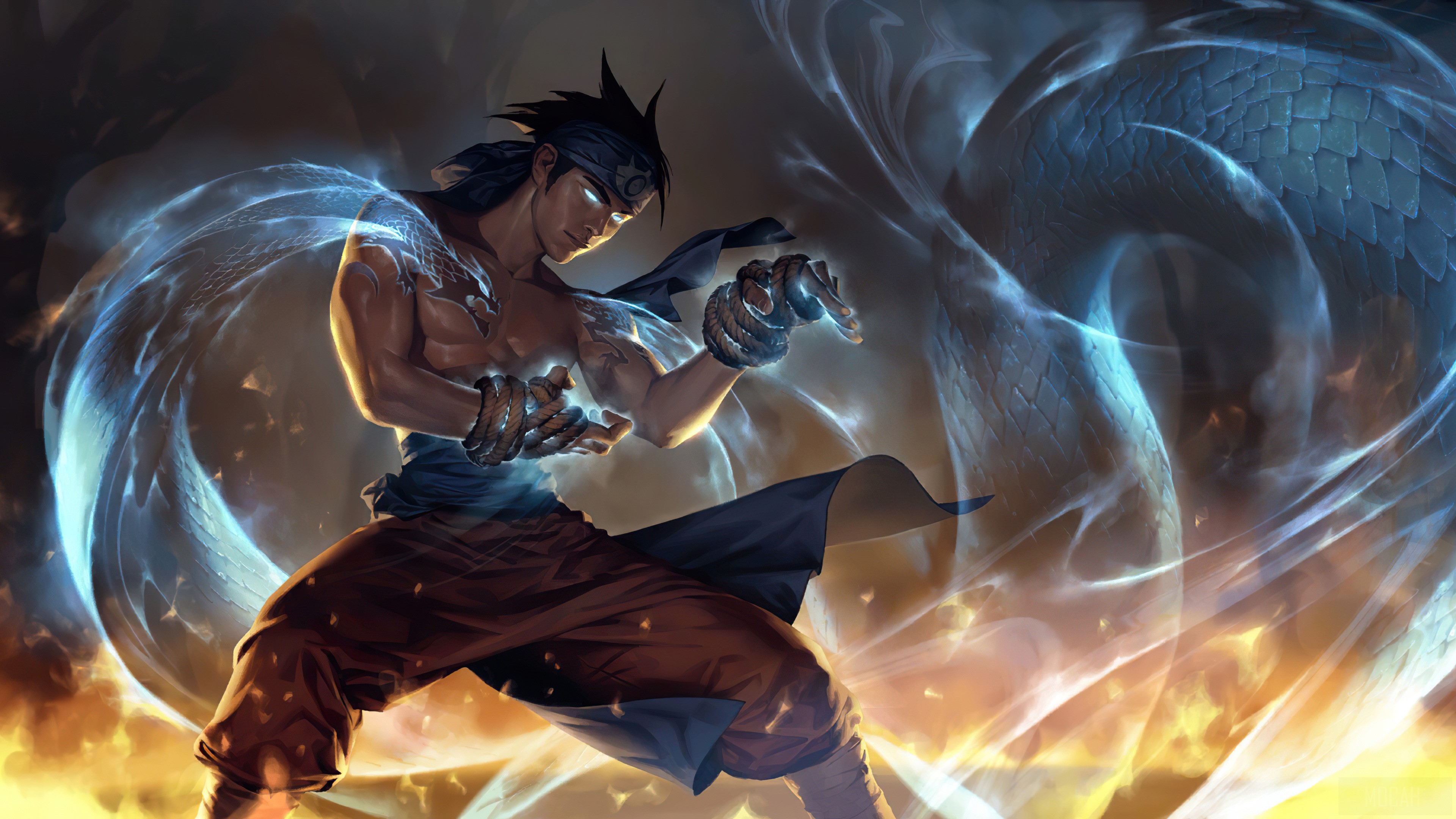 Lee Sin from League of Legends 4K HD Wallpaper