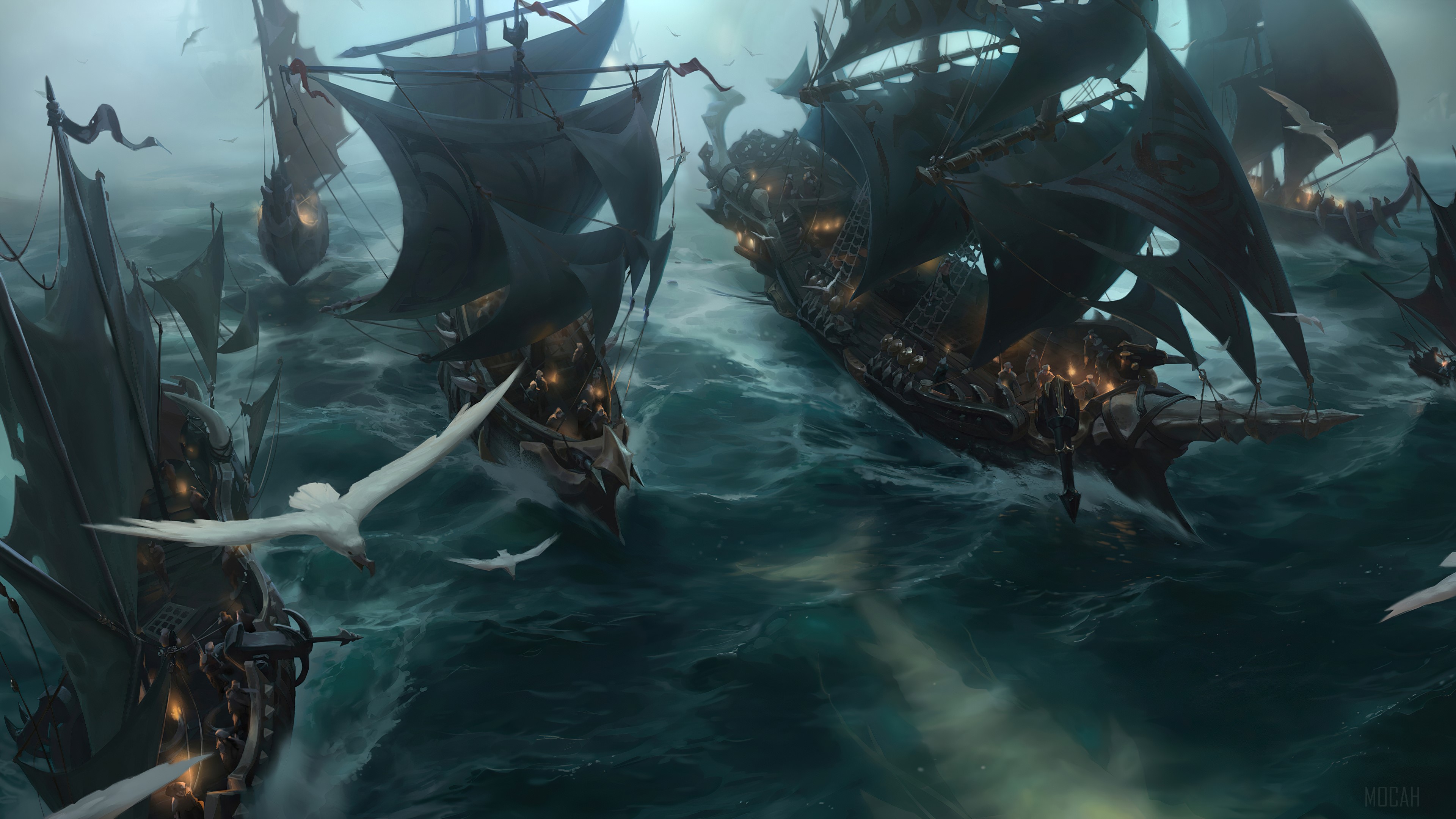 Hunting Fleet from Legends of Runeterra 4K HD Wallpaper