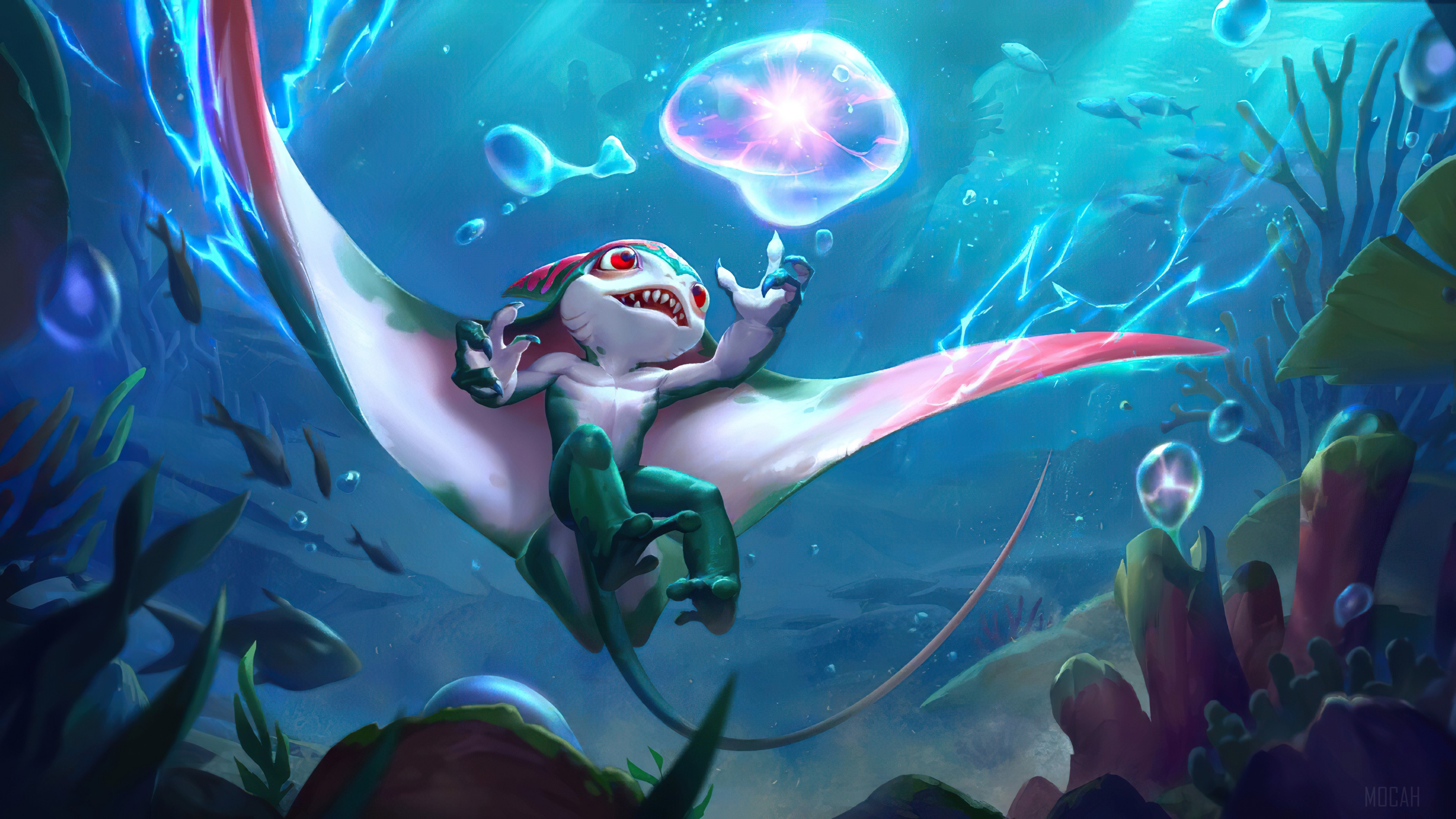 Zap Sprayfin from Legends of Runeterra 4K HD Wallpaper