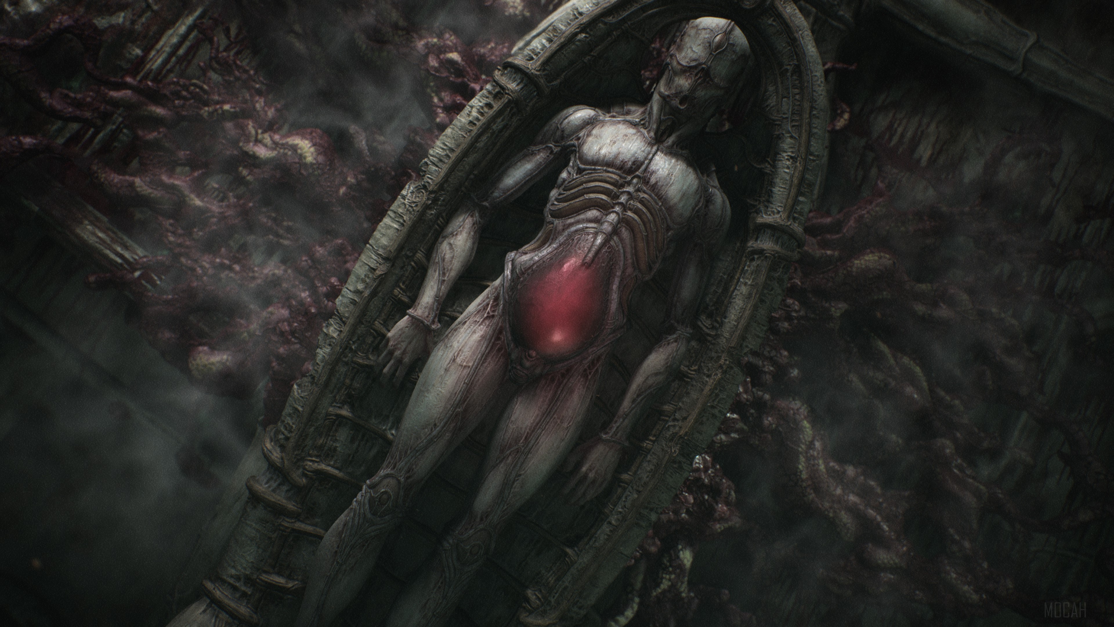 Scorn Video Game 4K HD Wallpaper
