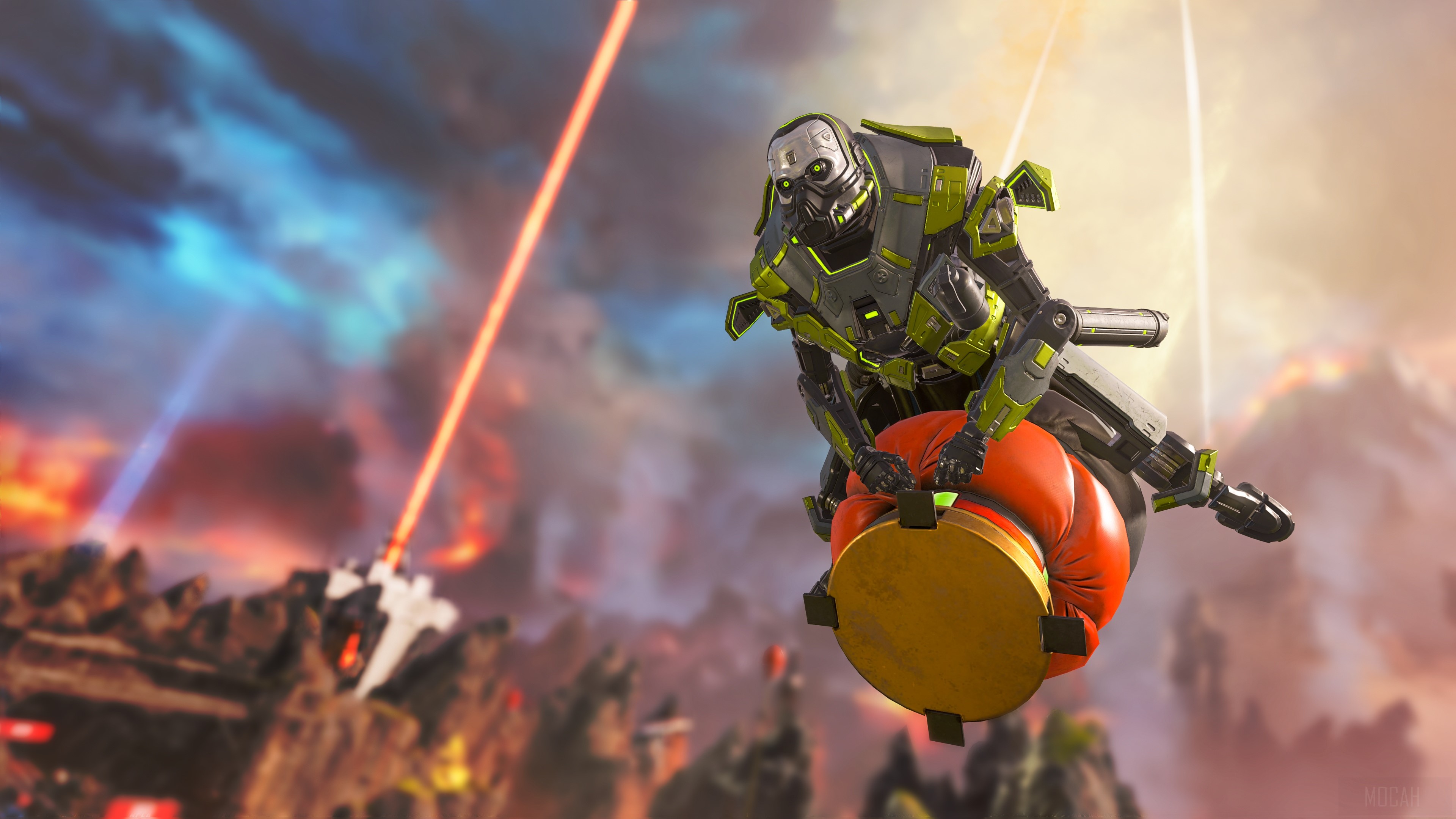Caustic from Apex Legends with Necrosis skin 4K HD Wallpaper
