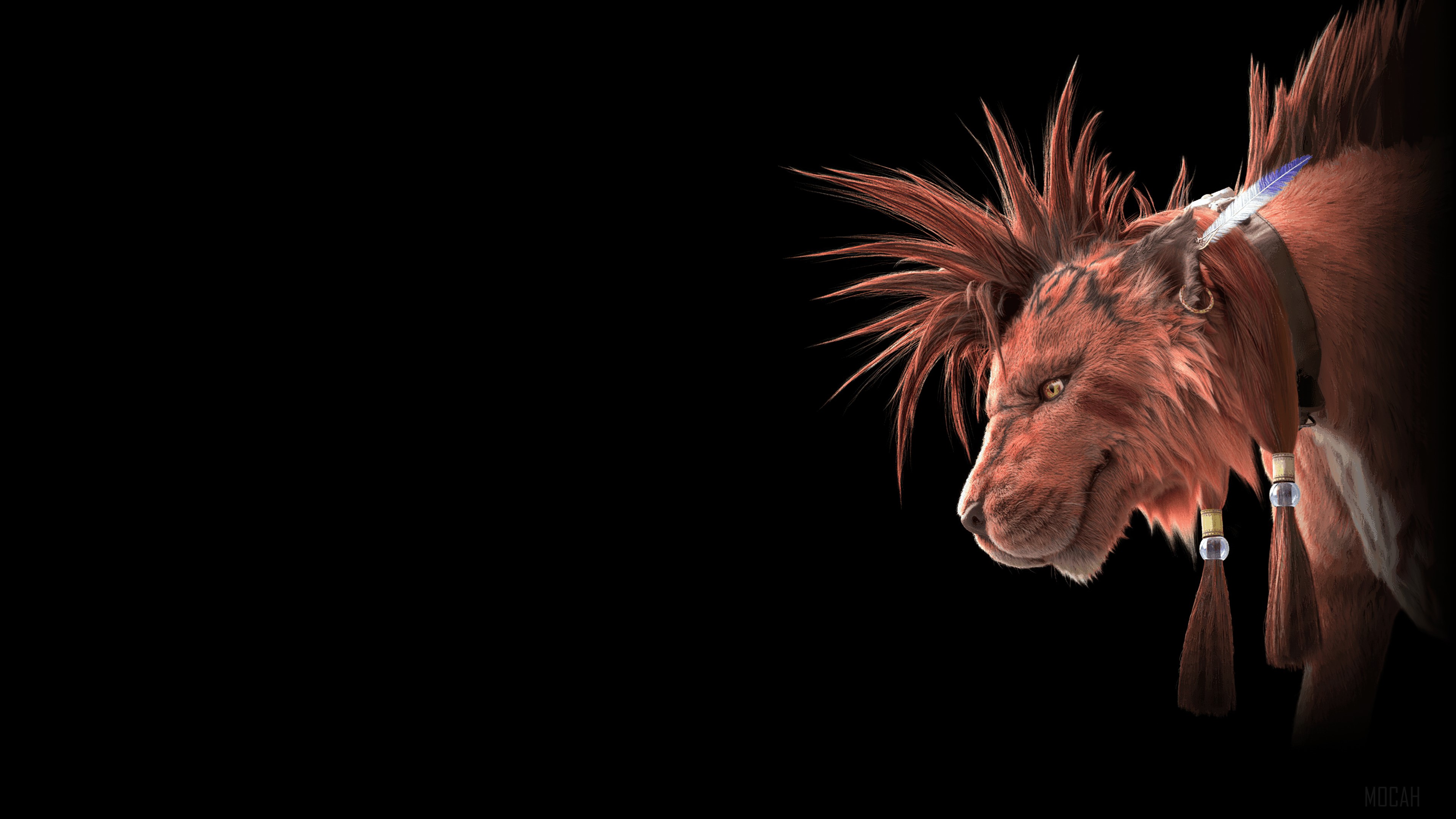Red XIII from Final Fantasy VII Remake 4K HD Wallpaper