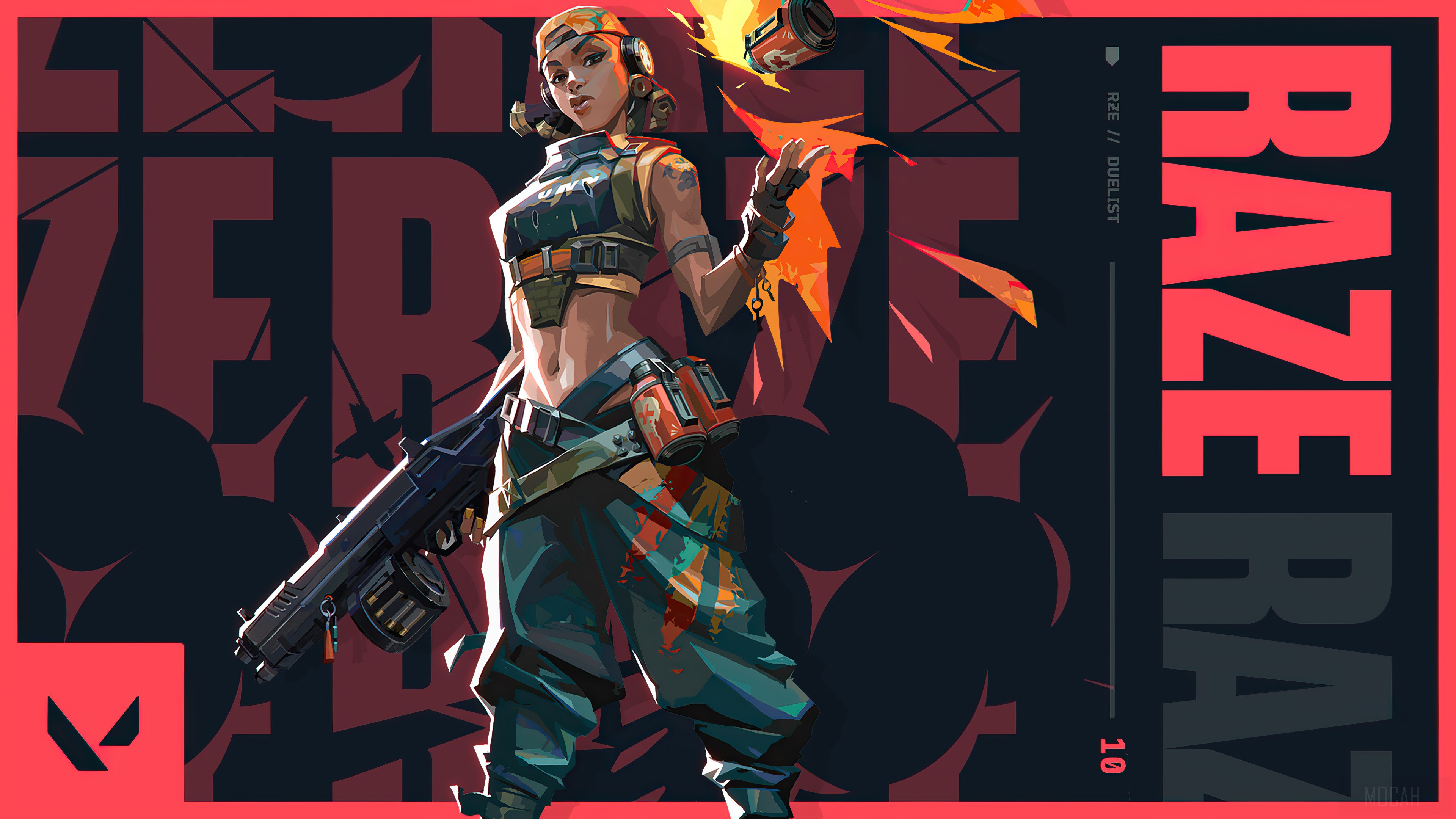 Raze from Valorant HD Wallpaper