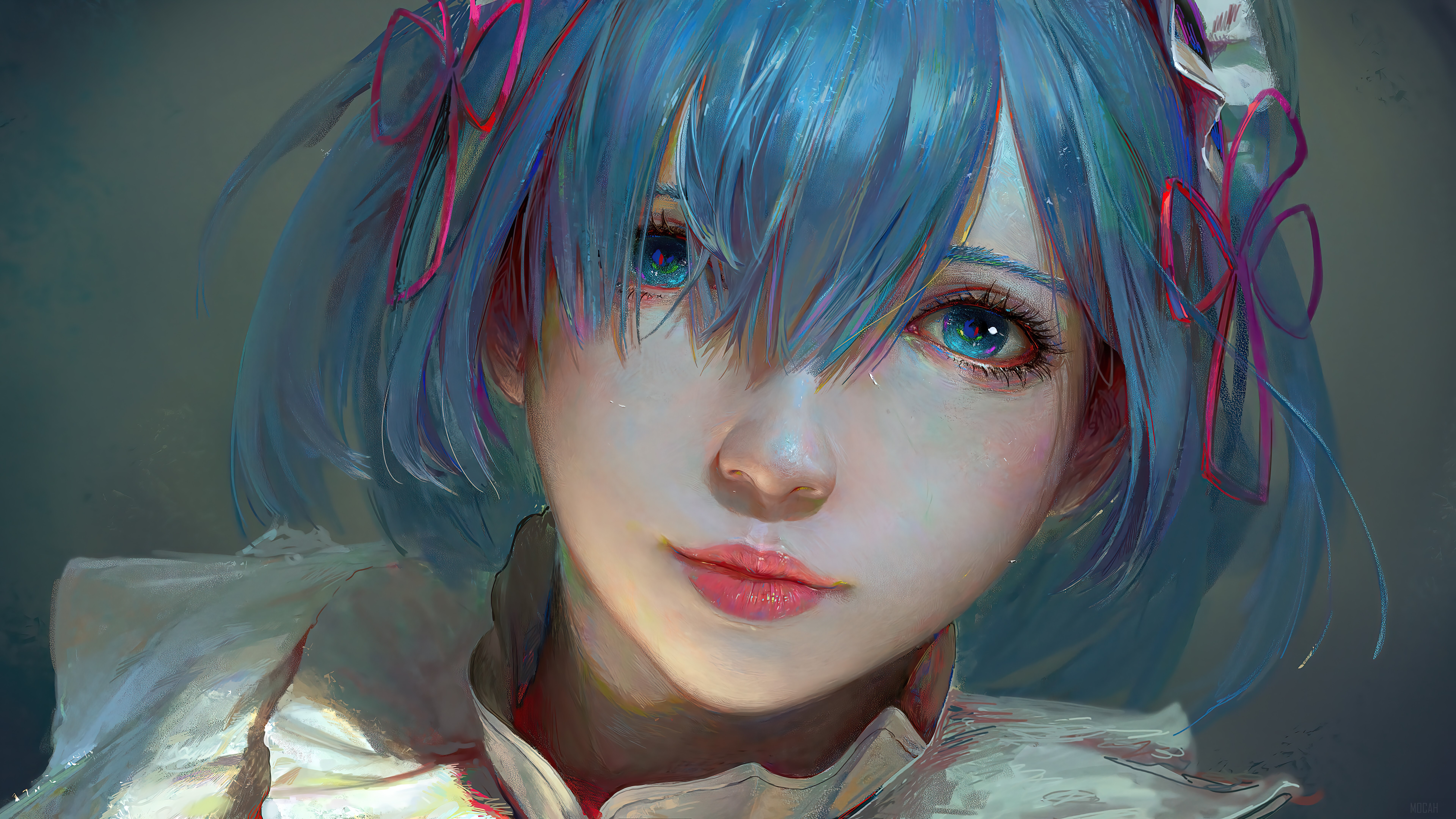 Rem from Re Zero Stunning 4K Portrait HD Wallpaper