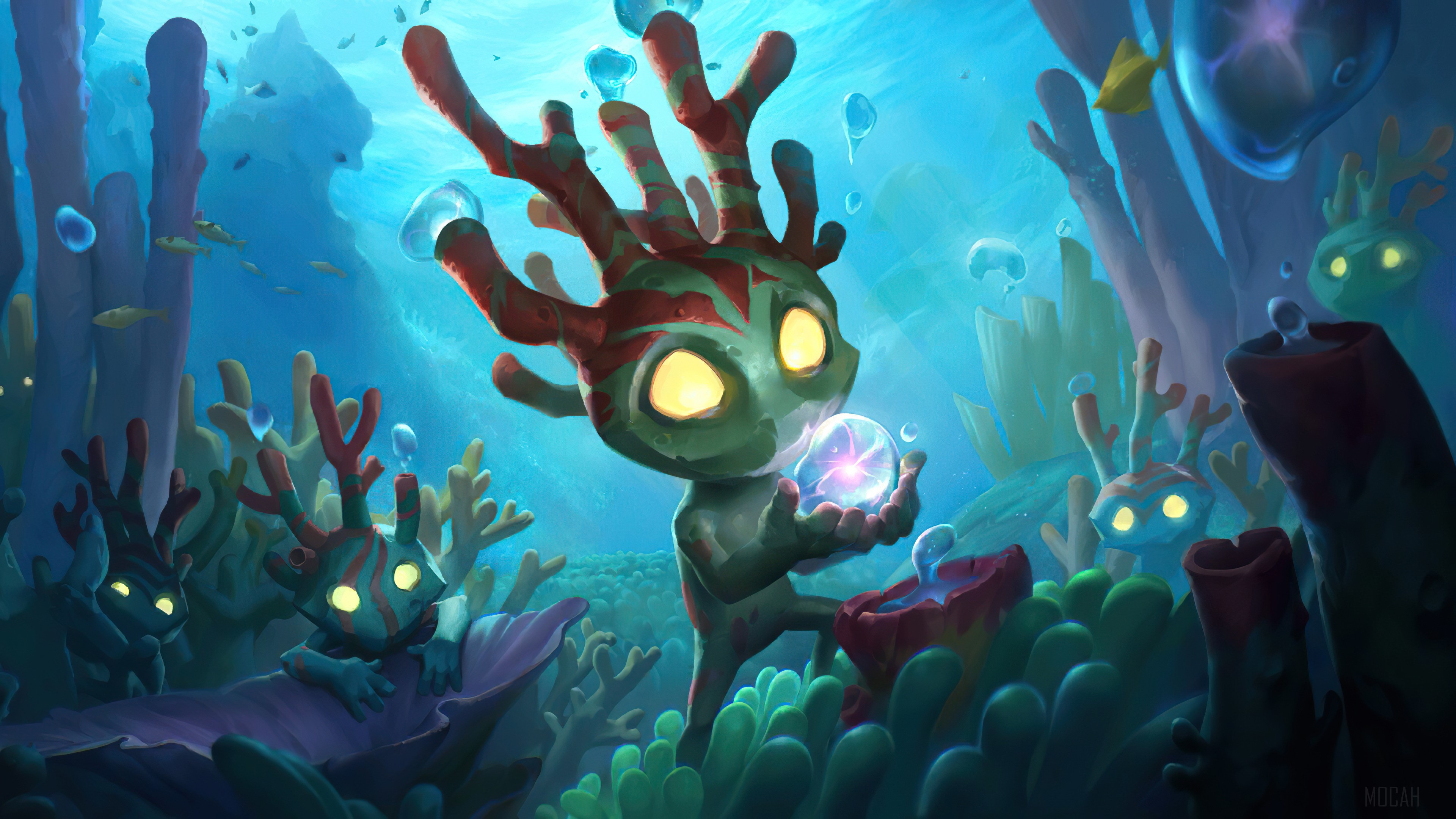 Coral Creatures from Legends of Runeterra 4K HD Wallpaper
