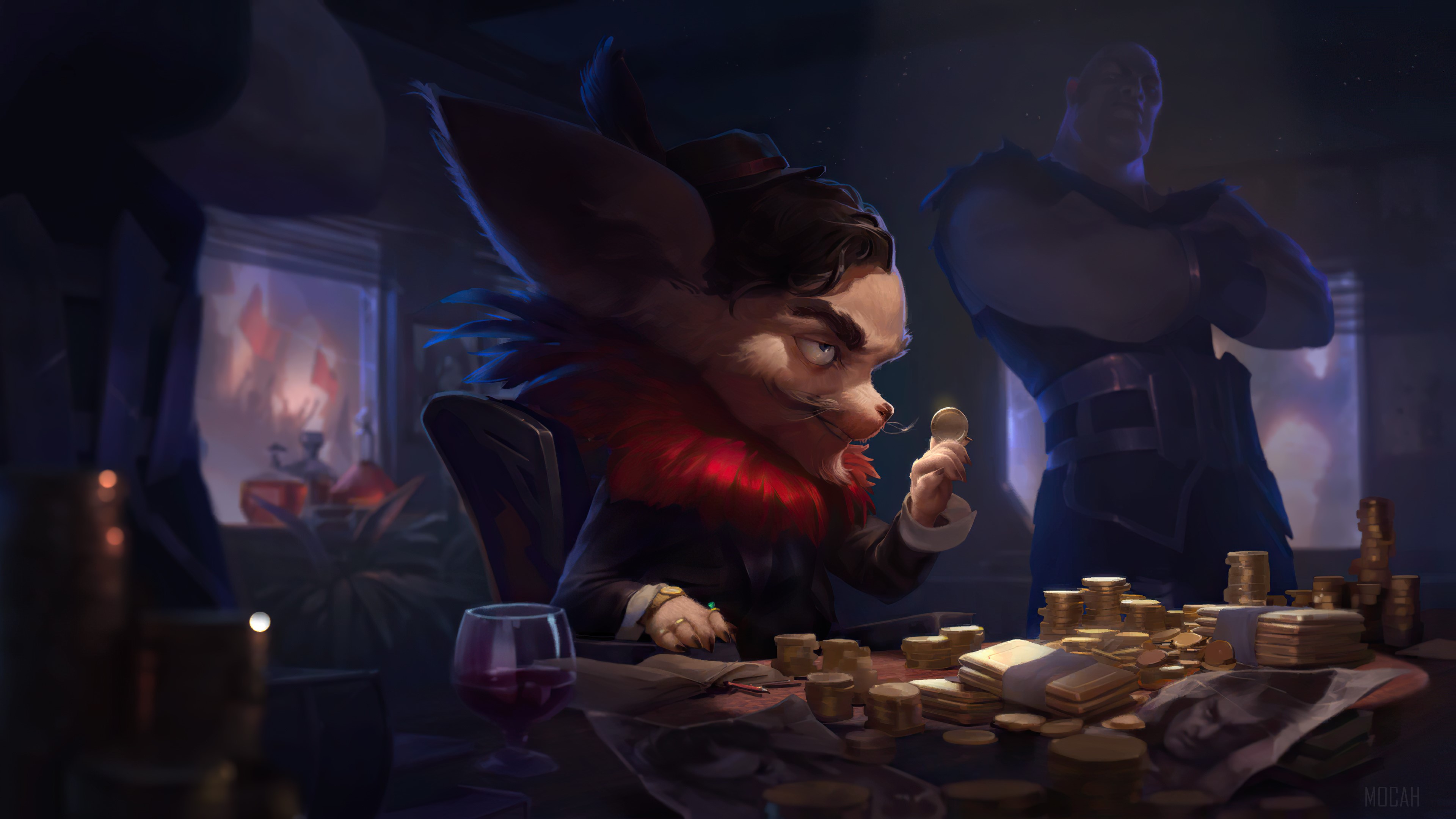 Arena Bookie from Legends of Runeterra 4K HD Wallpaper