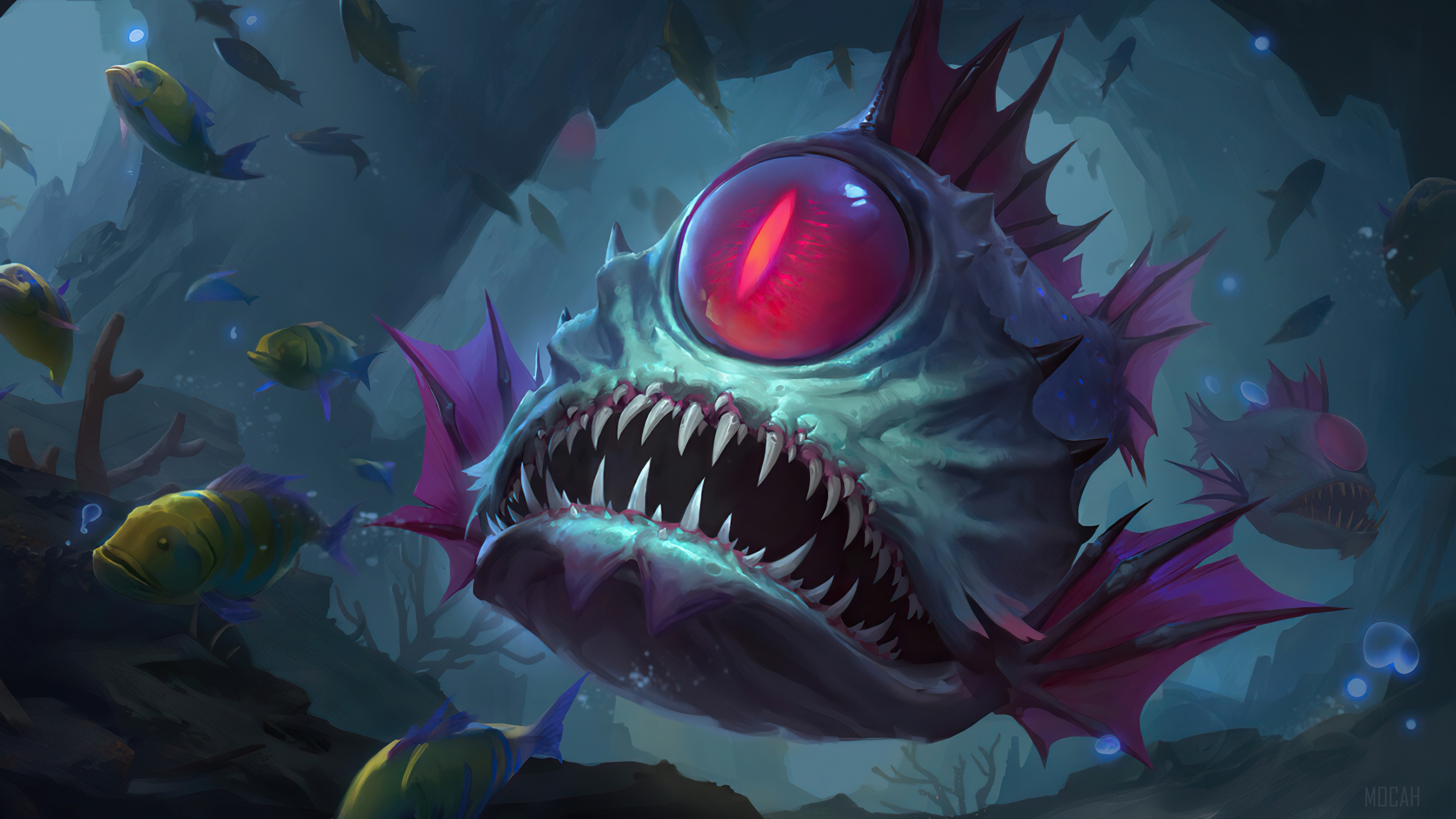 Abyssal Eye from Legends of Runeterra 4K HD Wallpaper