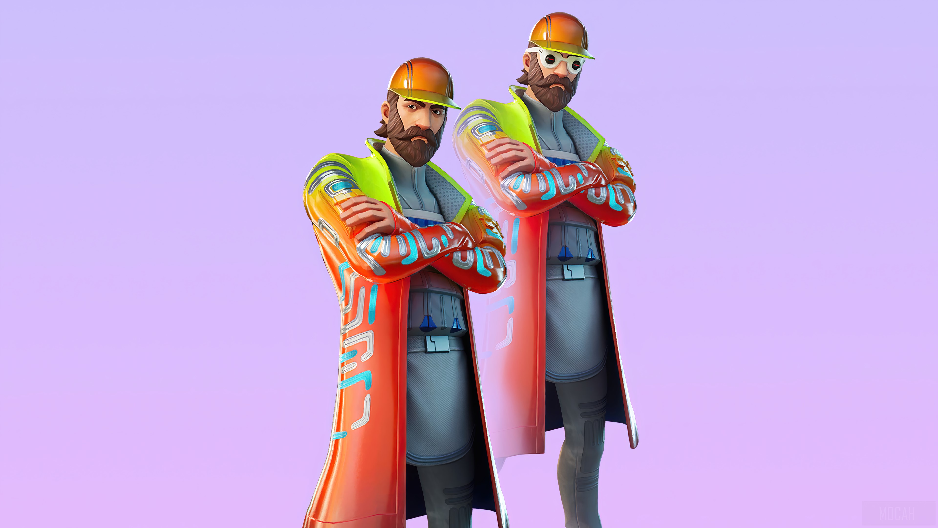 Two Synth characters from Fortnite HD Wallpaper