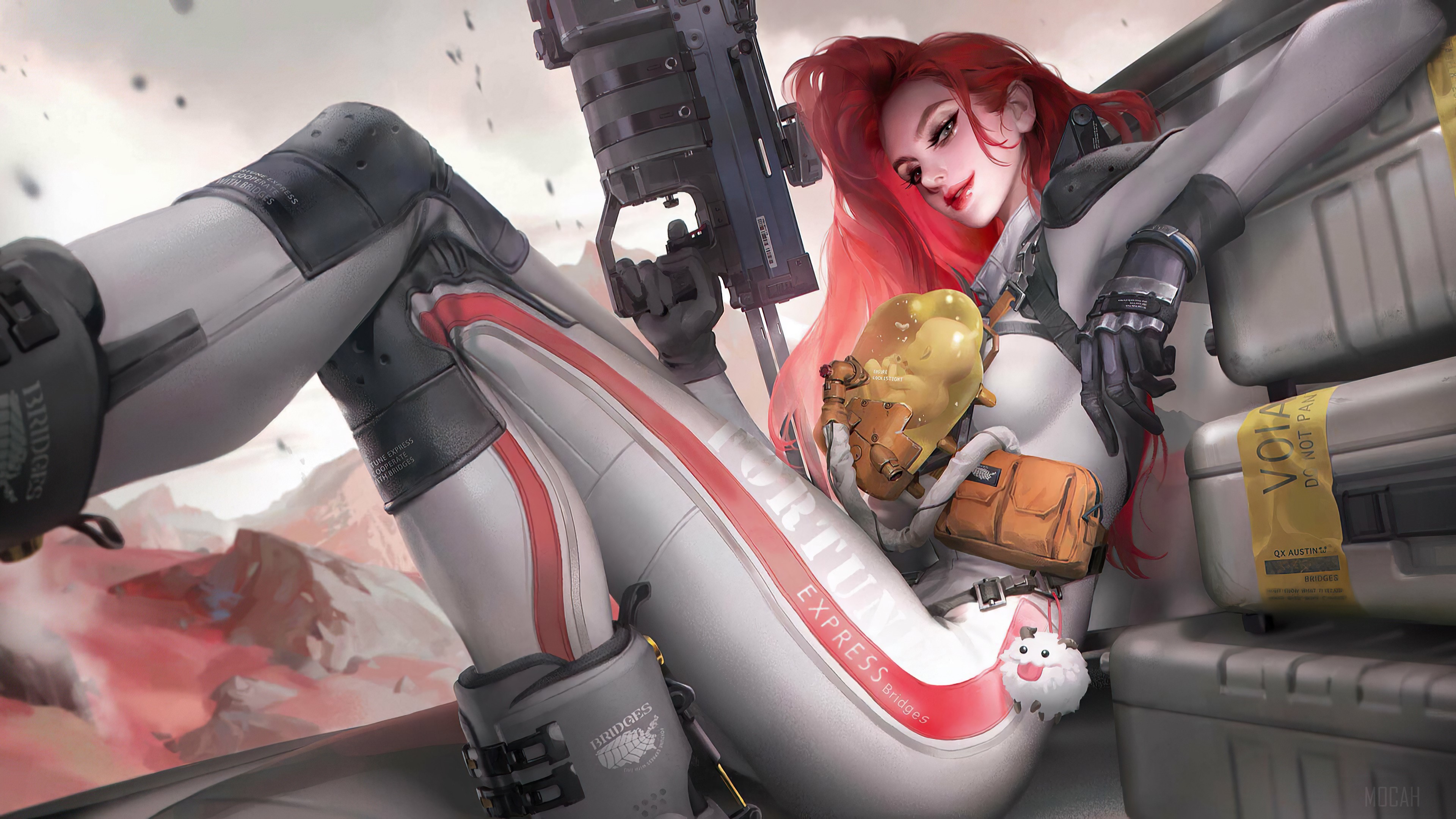 Miss Fortune from League of Legends in Death Stranding style HD Wallpaper